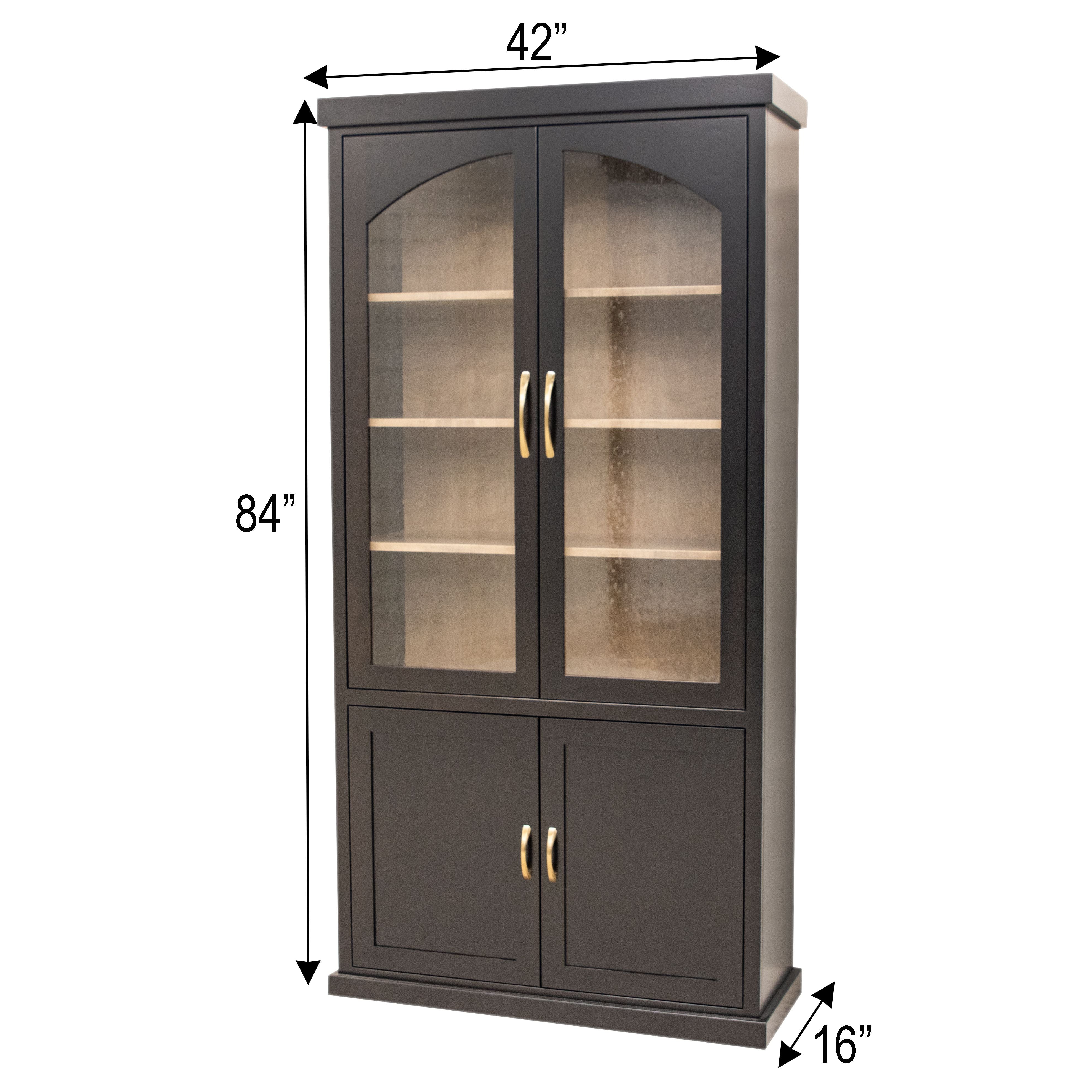 Tuscany Black & Wood Display Cabinet | M-EB&WB