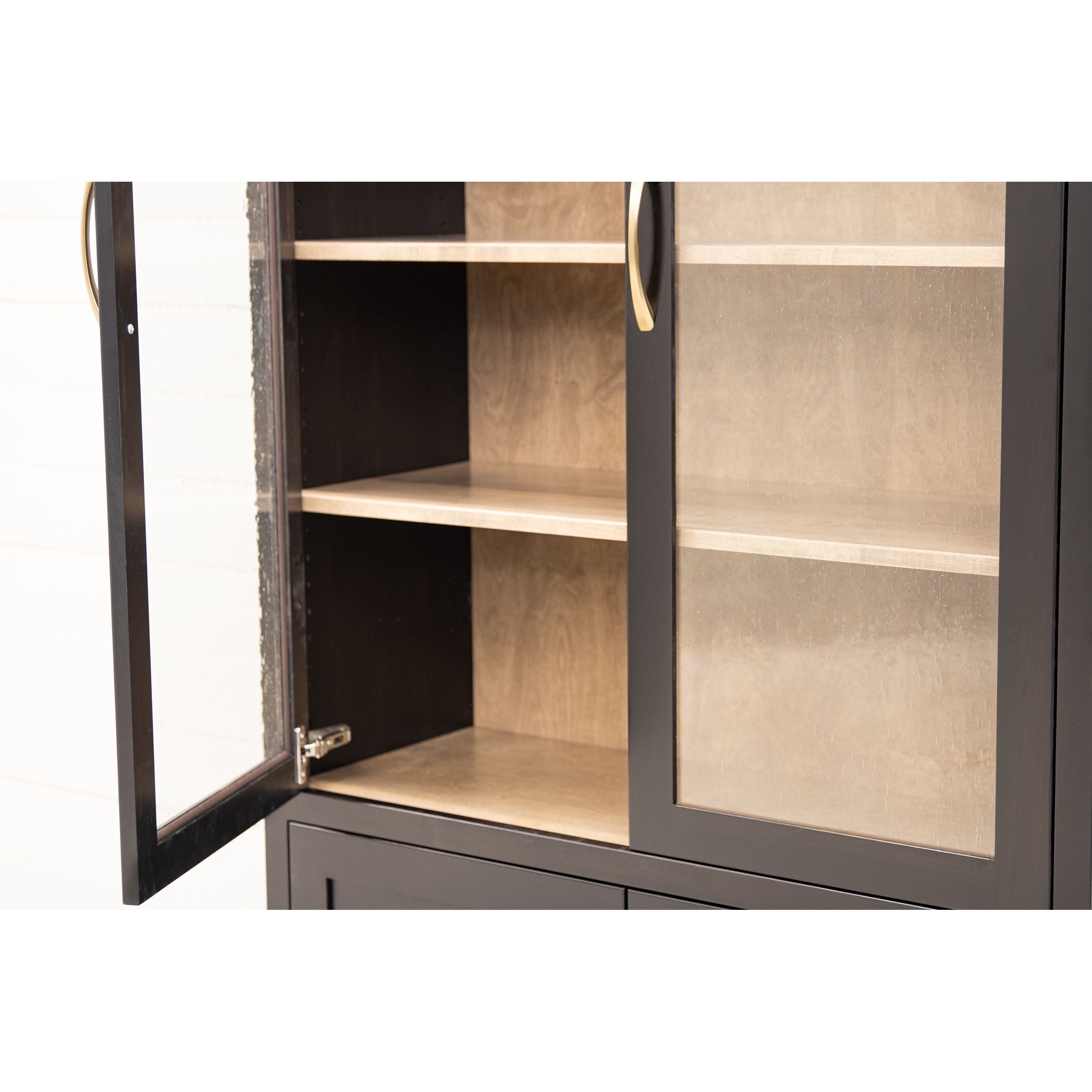 Tuscany Black & Wood Display Cabinet | M-EB&WB