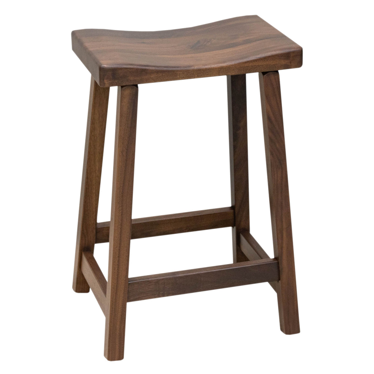 Urban 24" Walnut Wood Bar Stool | CO
