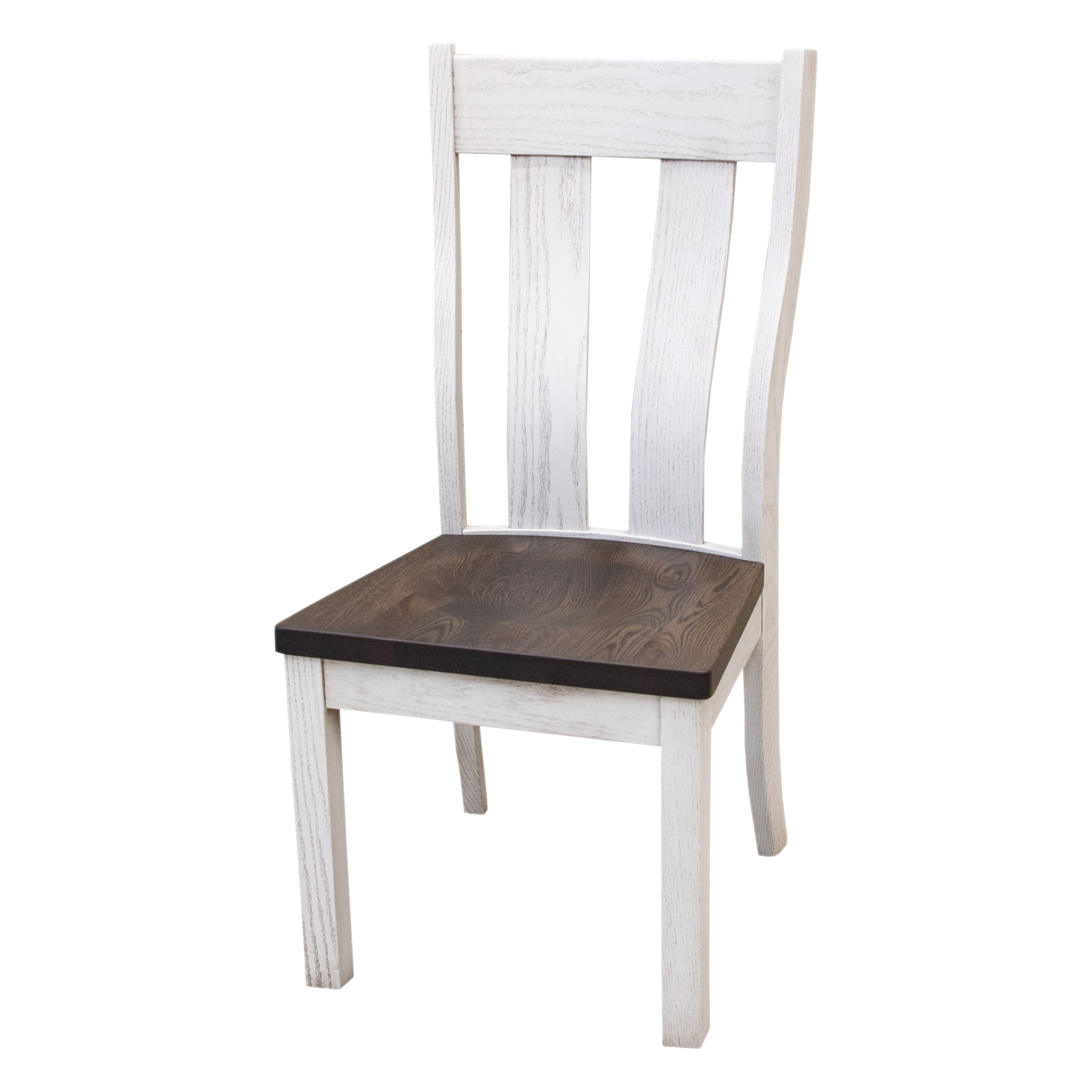 Urbana White & Wood Side Dining Chair | O-GW&RWO-SB