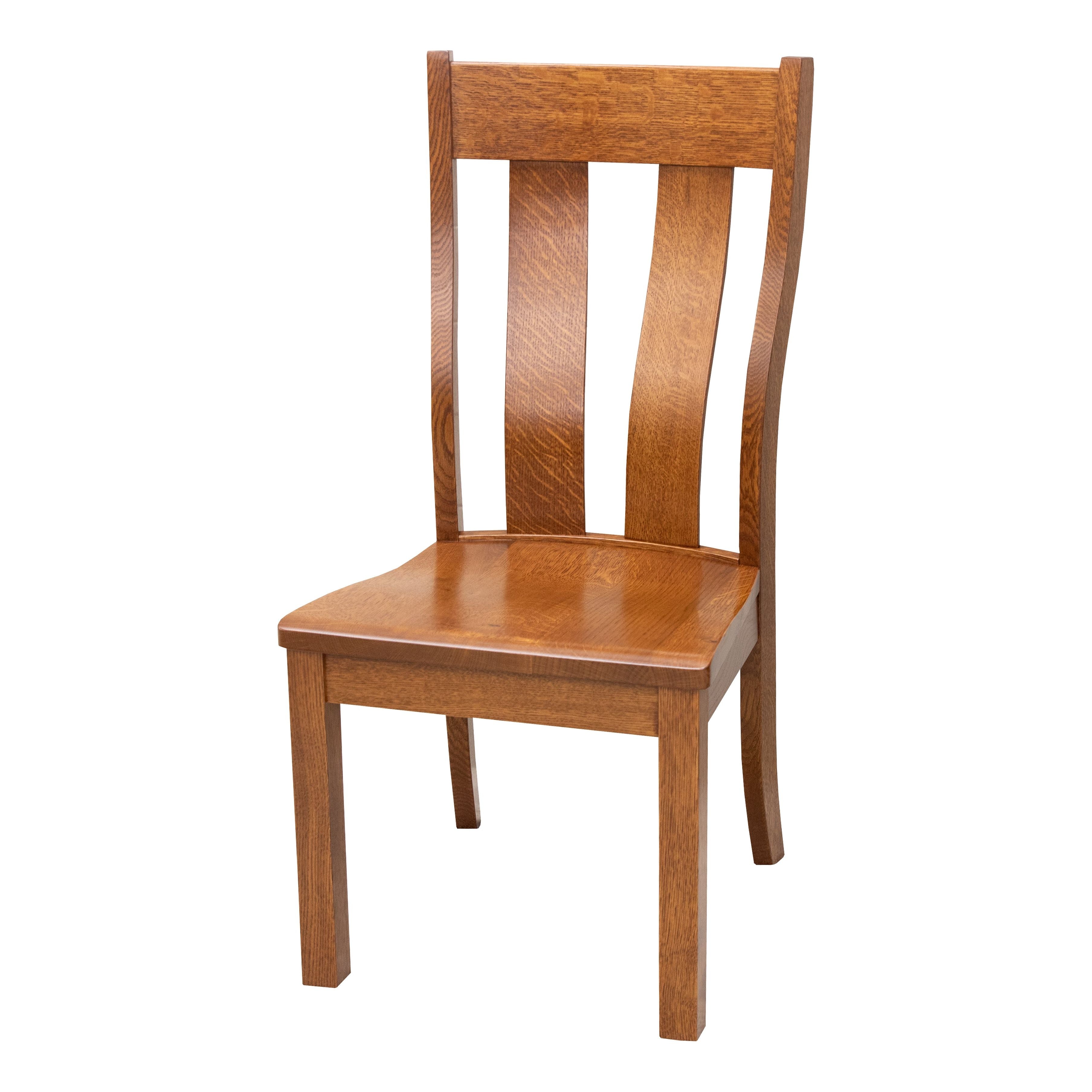 Urbana Rustic Quarter Sawn White Oak Wood Side Dining Chair | MC