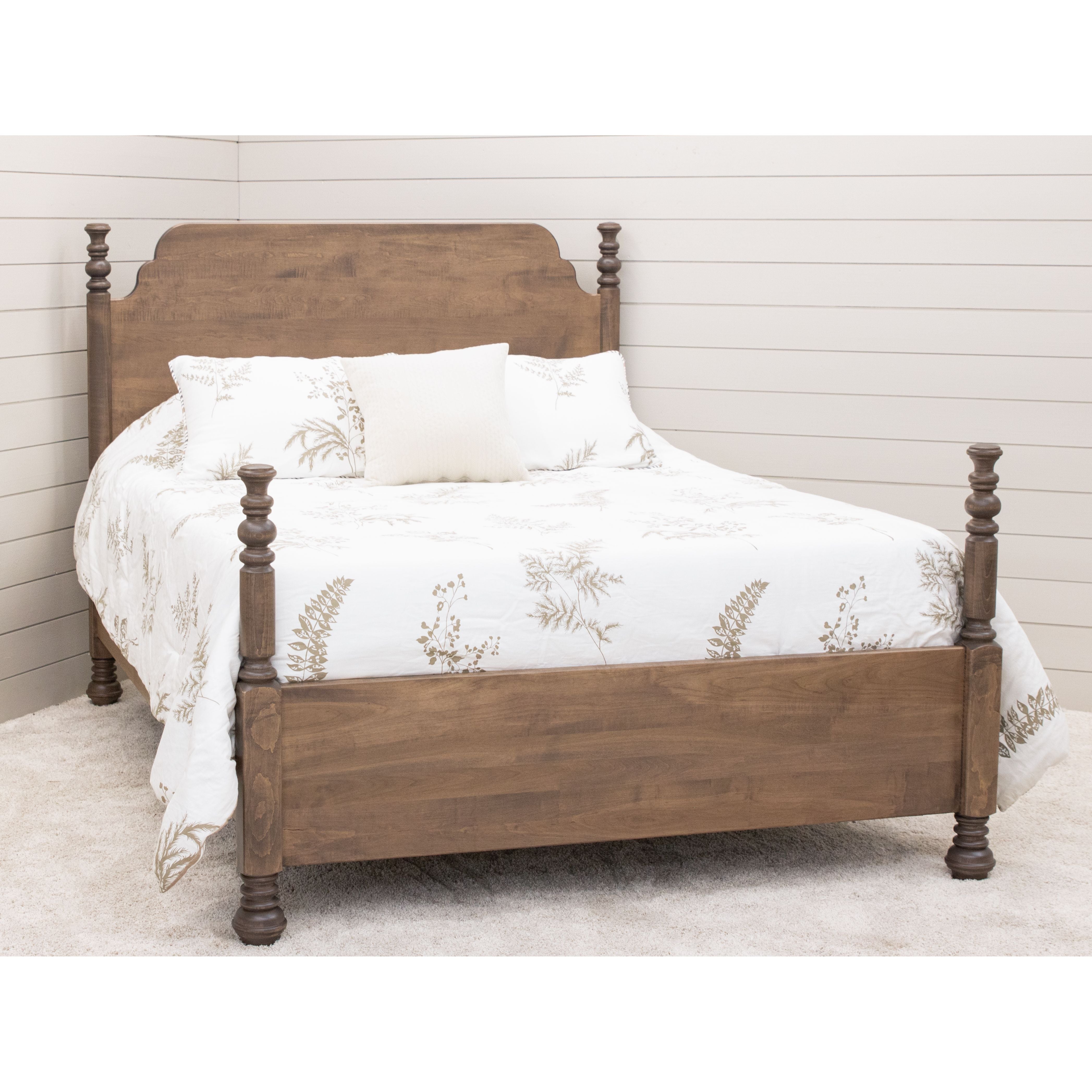 Augustine California King Maple Wood Four Poster Bed | CO