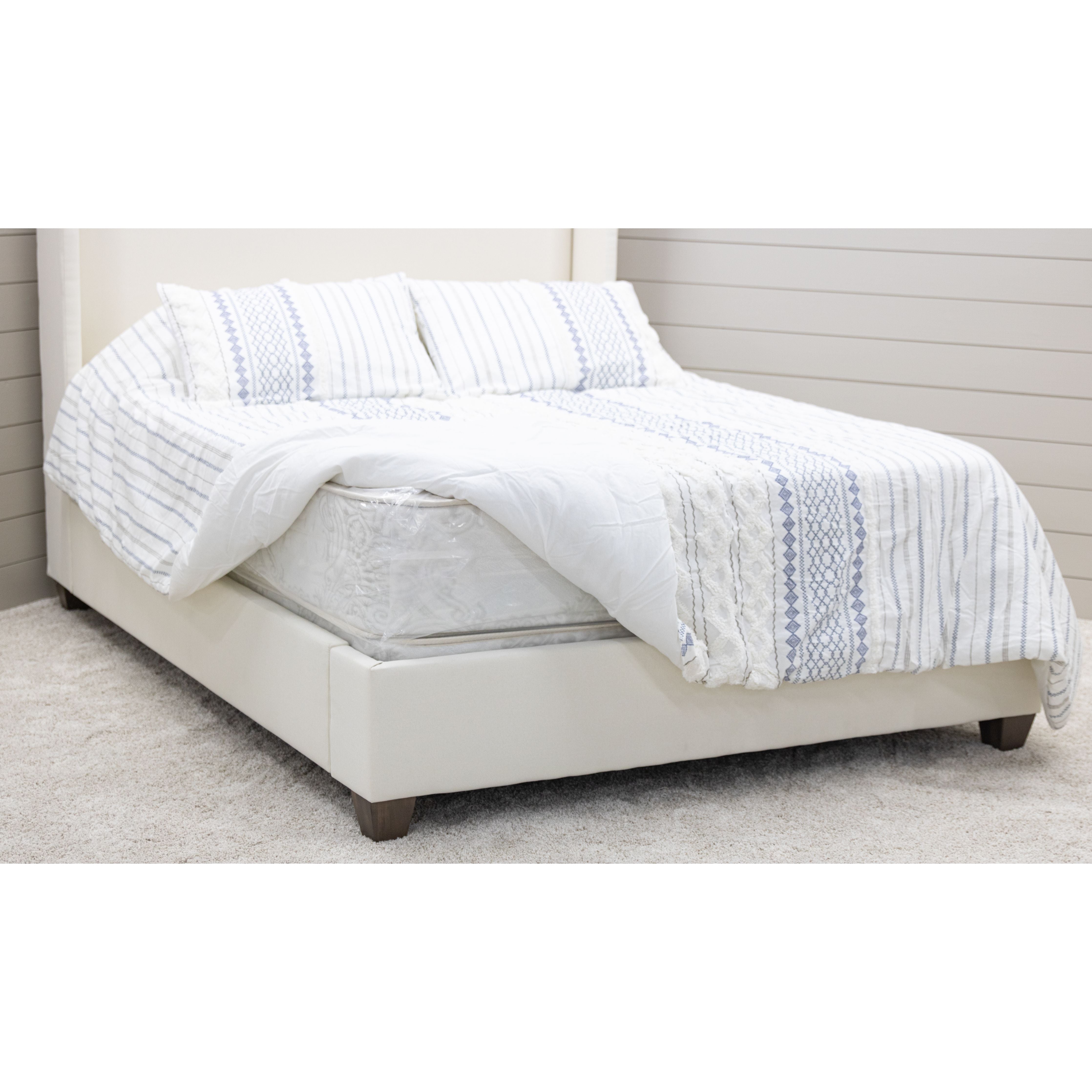 Katelyn King White Upholstered Bed | C22-12