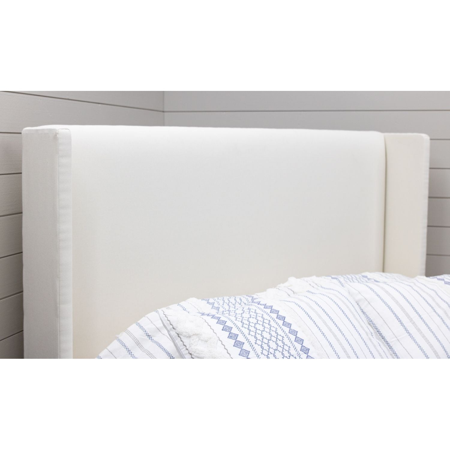 Katelyn King White Upholstered Bed | C22-12