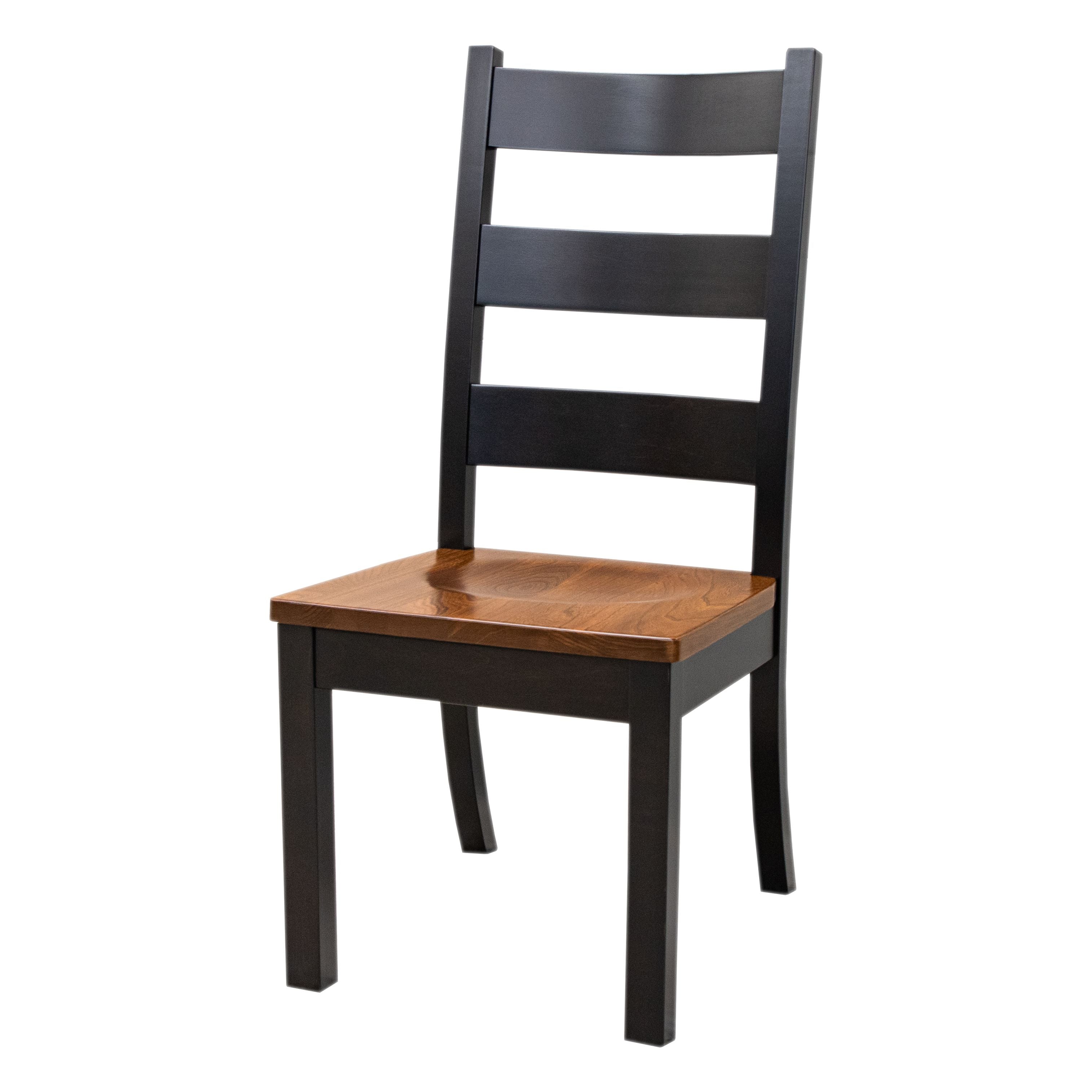 Western High Back Black & Wood Side Dining Chair | M-EB&E-MC