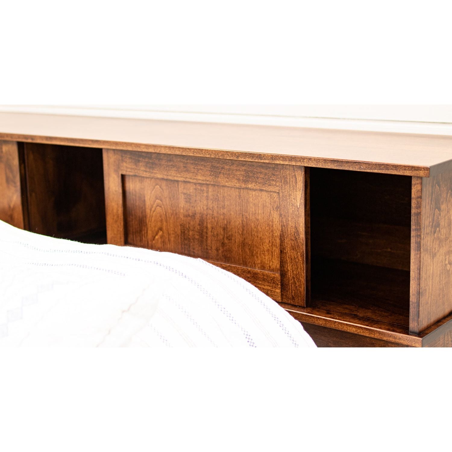 Weston Maple Wood Storage Headboard & Platform Drawer Bed | ASB