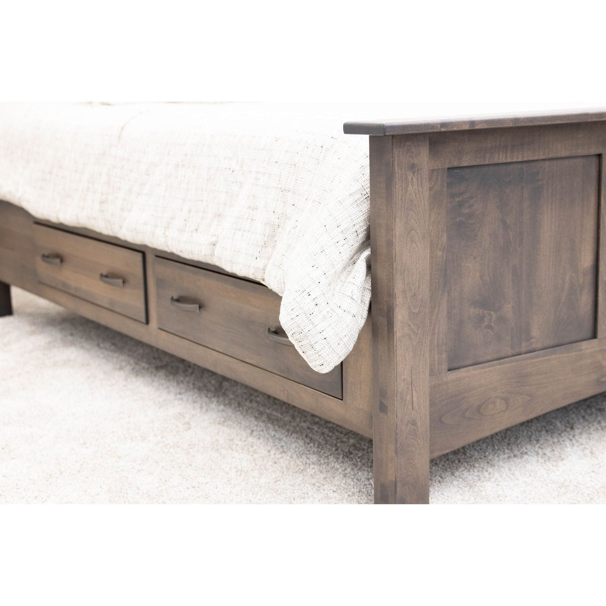 DCF Mission Gray King Size Bedroom Set in Solid Maple | SP