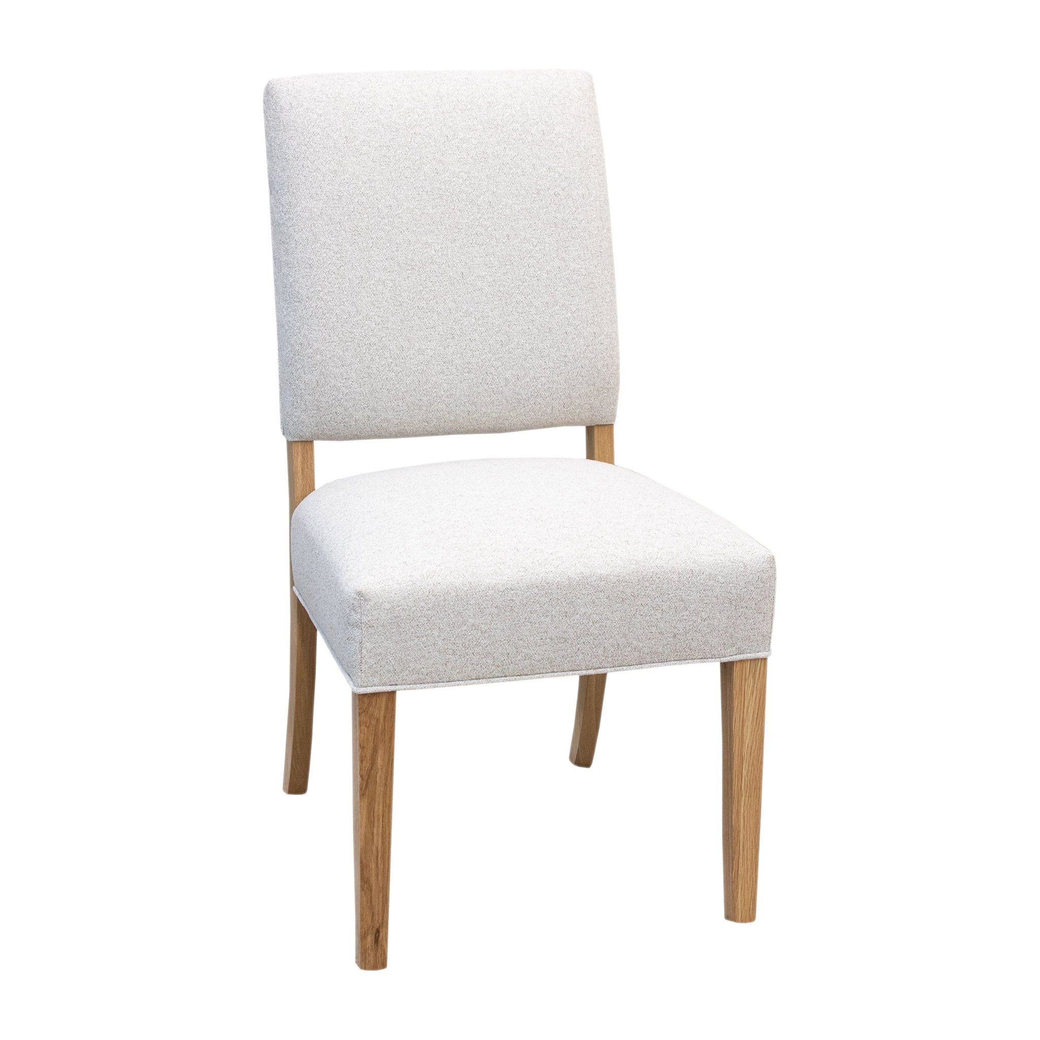 Parson Turned Leg White Oak Dining Set for 6-10 with Chairs