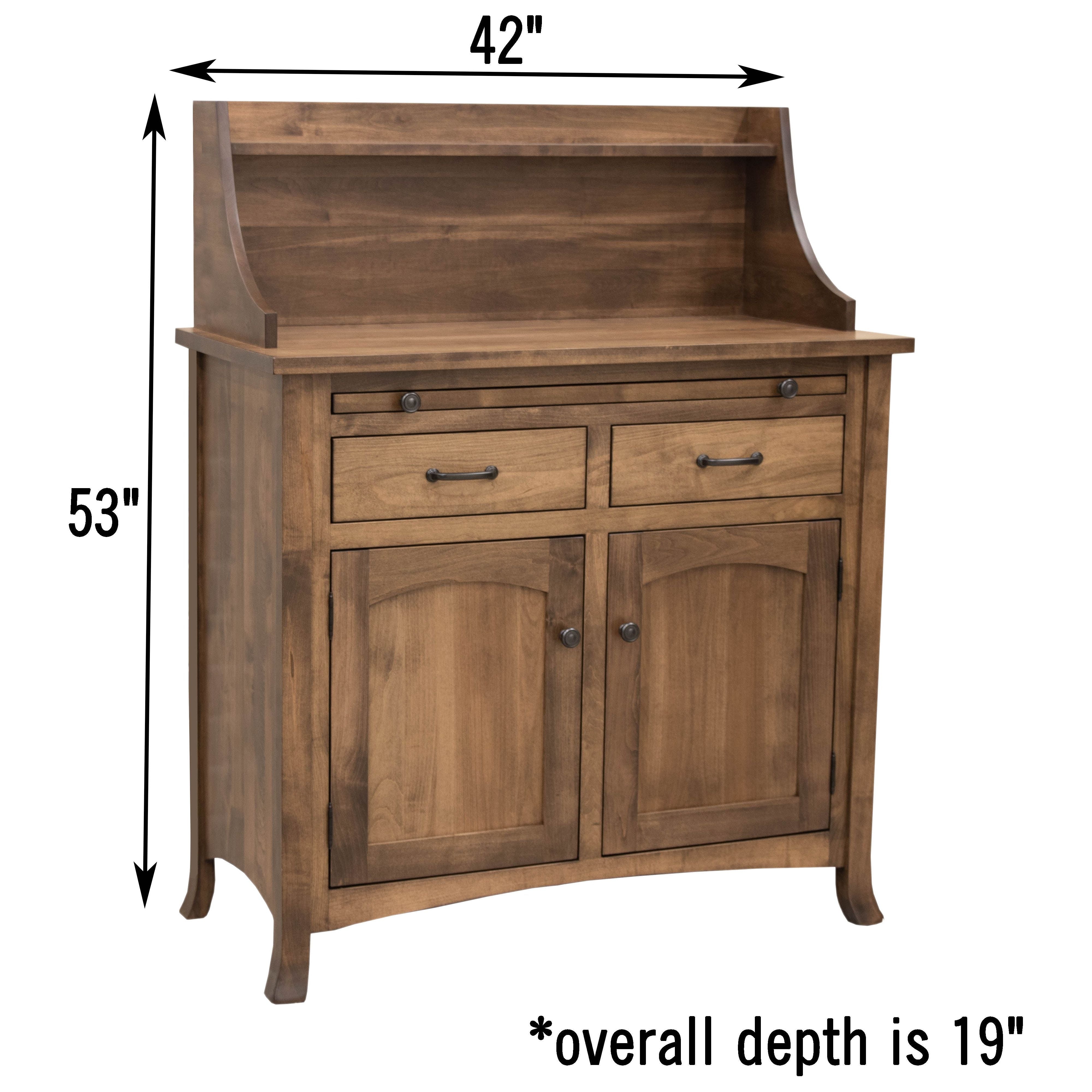 Biltmore Server with Hutch Topper - 2-Door