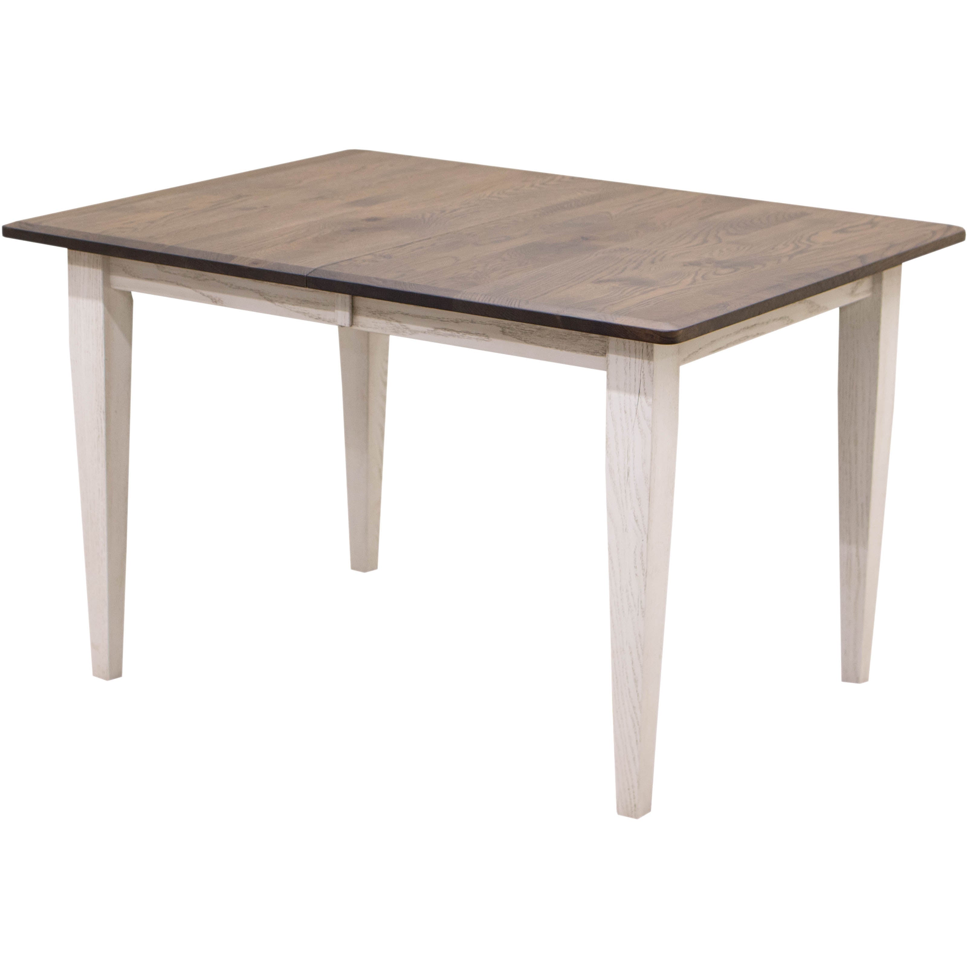 Lakeland Small Extending Kitchen Table in White and Oak | O-GW&RWO-SB