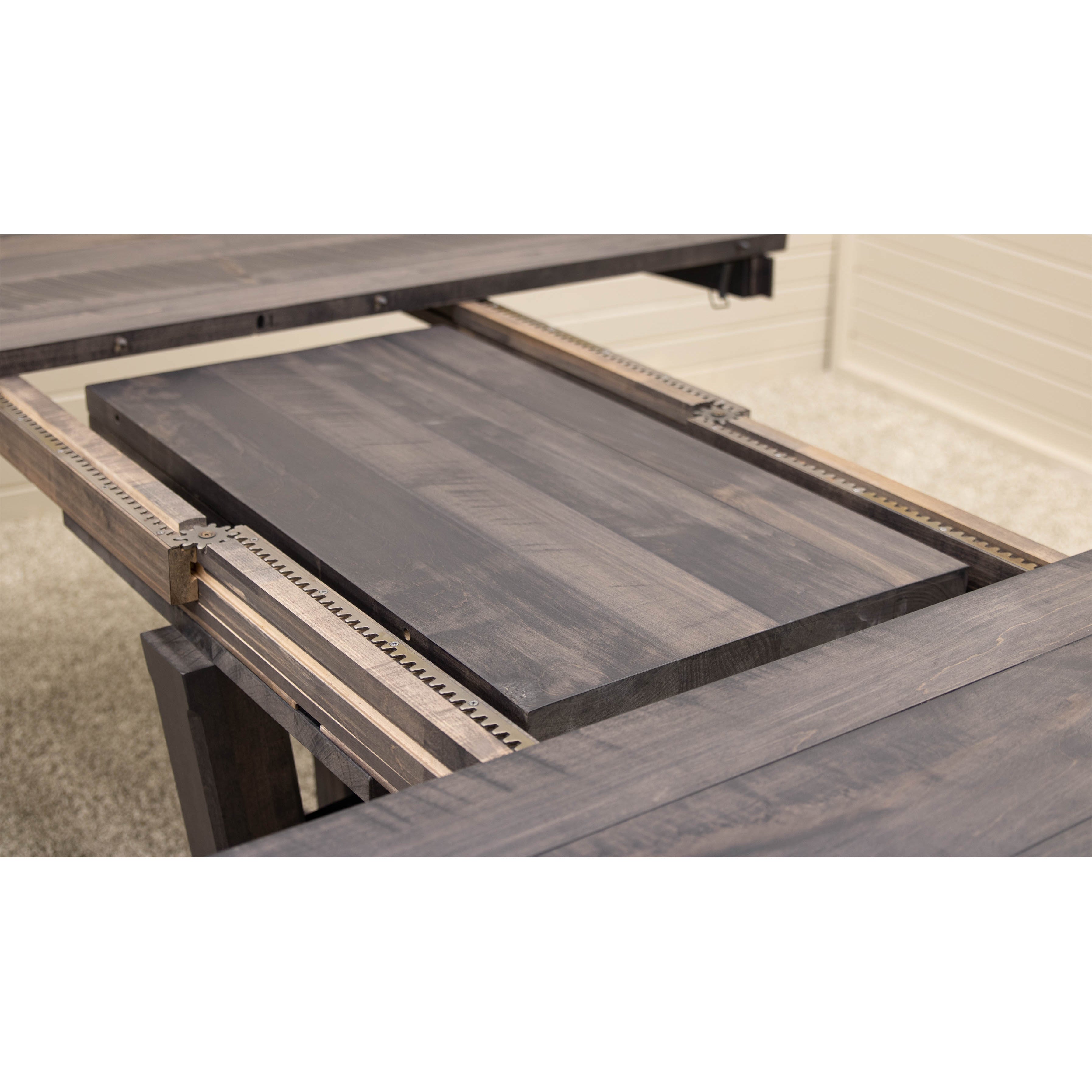 Alberta Maple Wood Large Round Extending Dining Table for 6-10 | GS