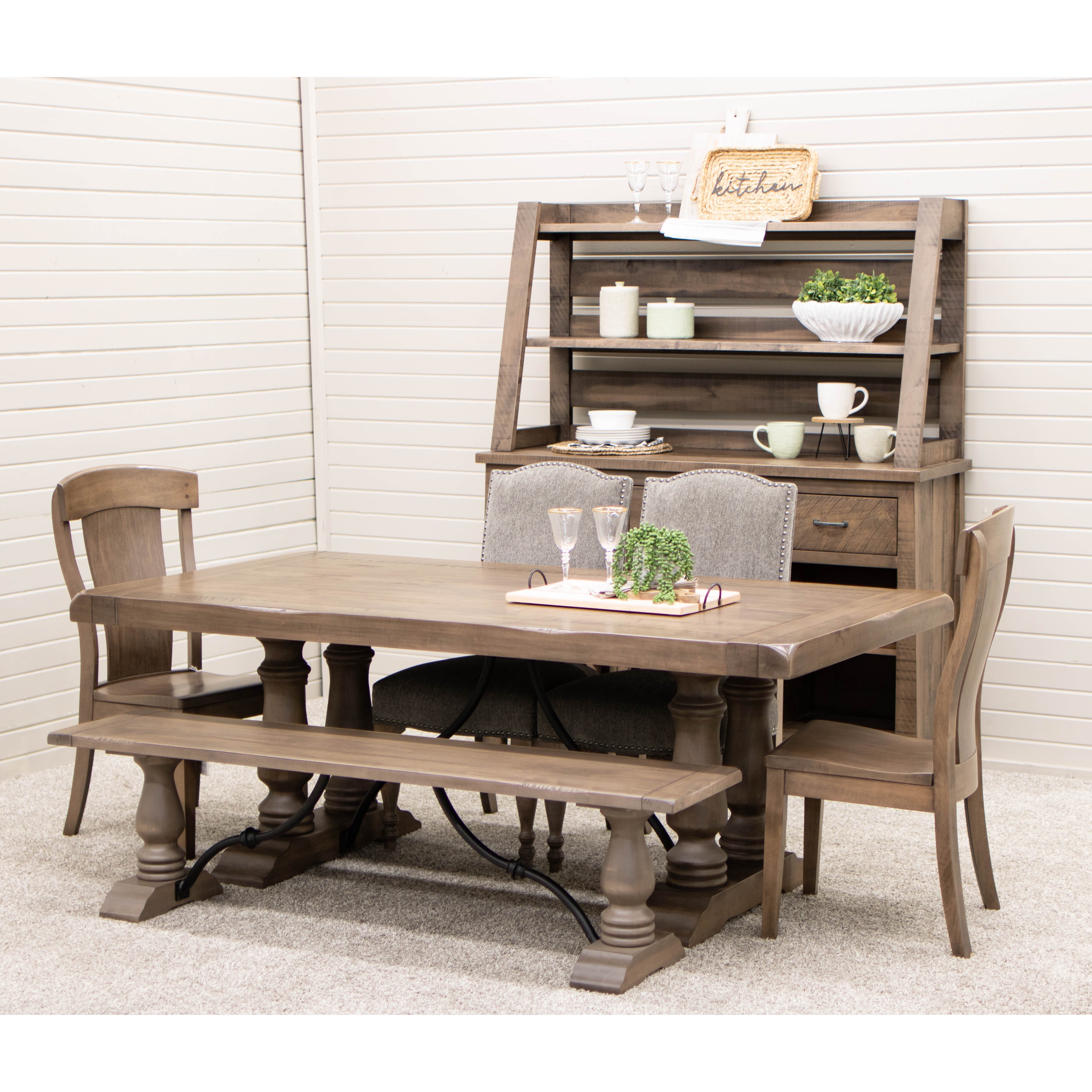 Alexandria Maple Wood Extending Dining Table with Built-Down Top | DCD