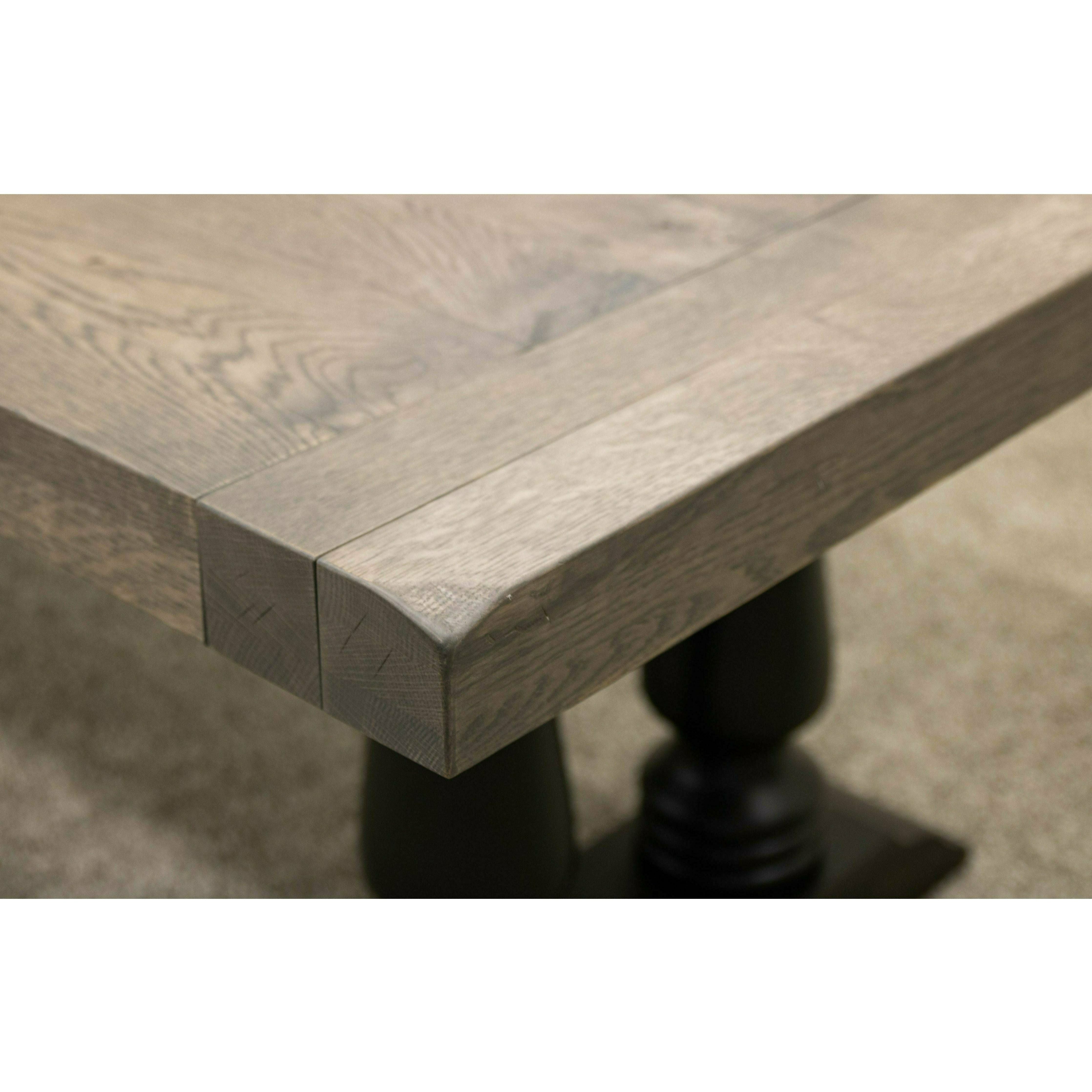 Alexandria Black & Wood Extending Dining Table with Built-Down Top | M-DK&RWO-GRB