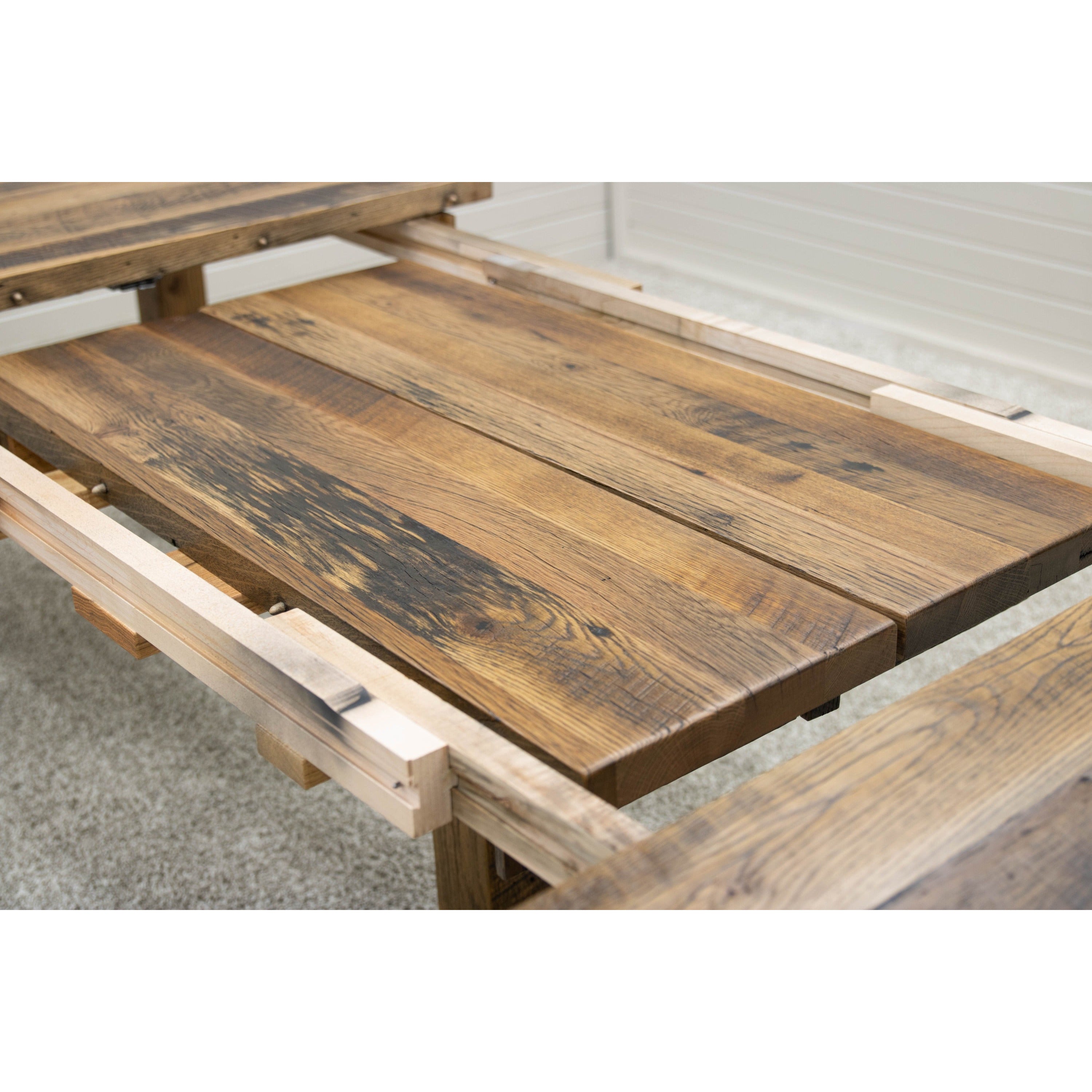 Bradford Reclaimed Wood Extending Dining Table