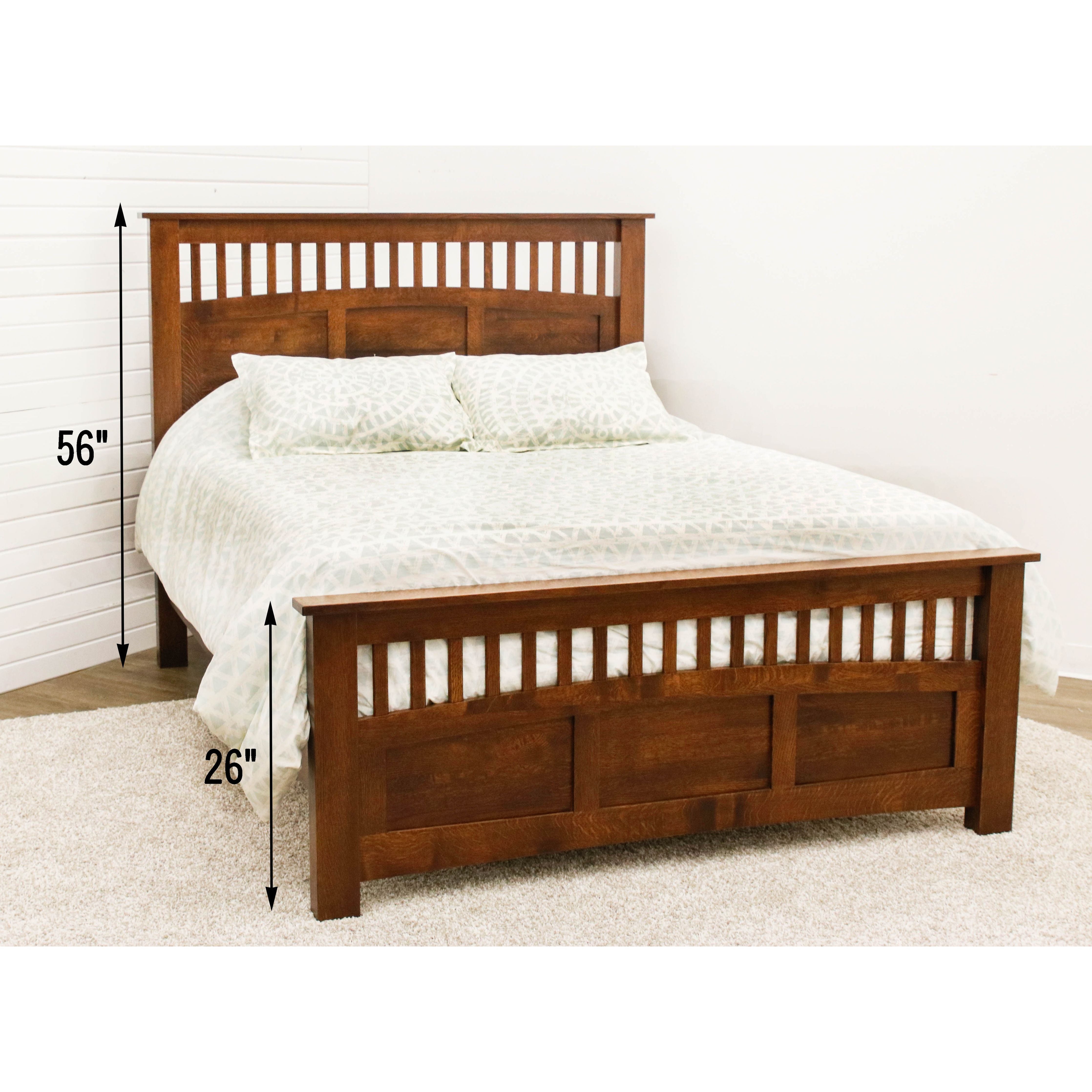 Craftsman Mission Storage Platform Bed