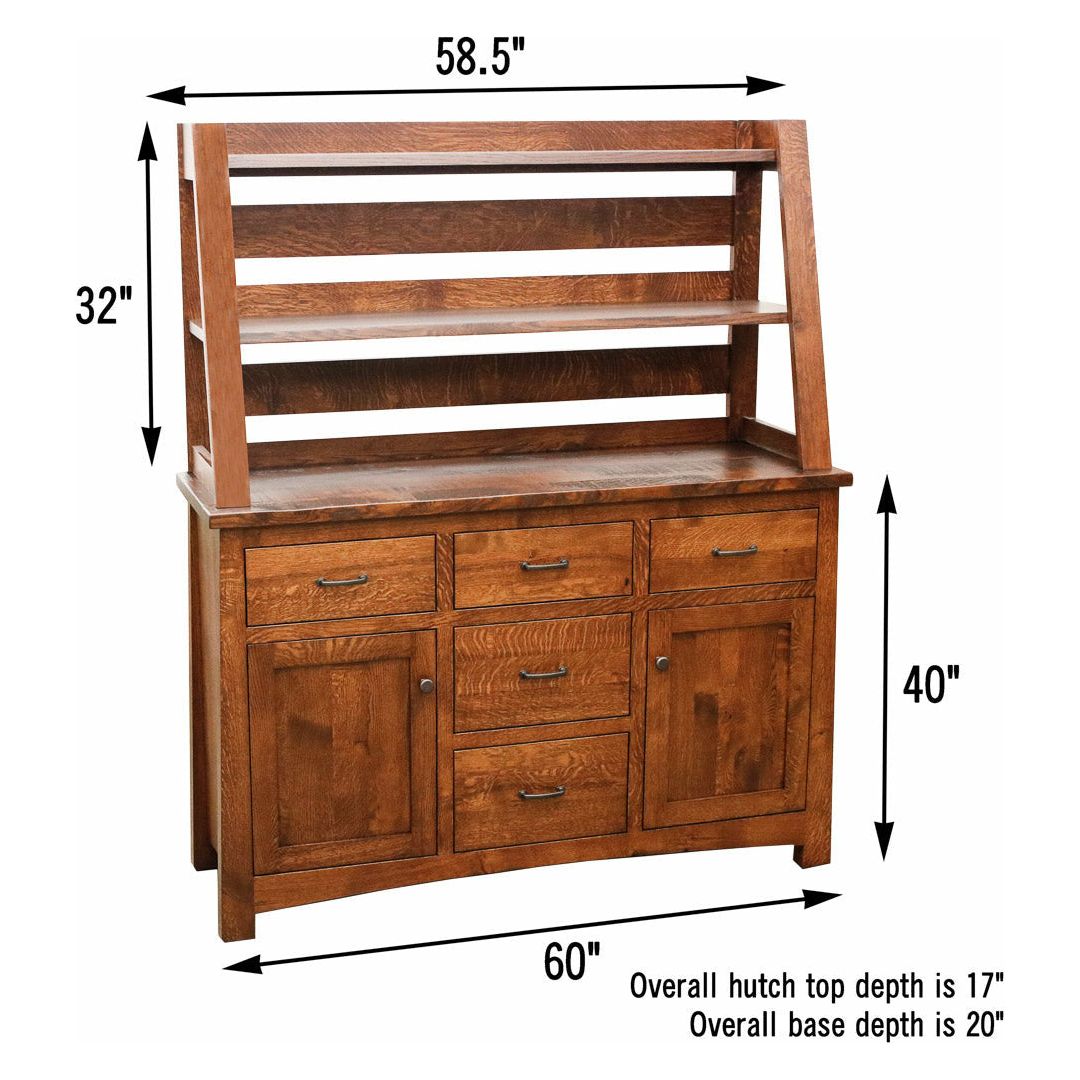Farmhouse Buffet with Hutch Topper
