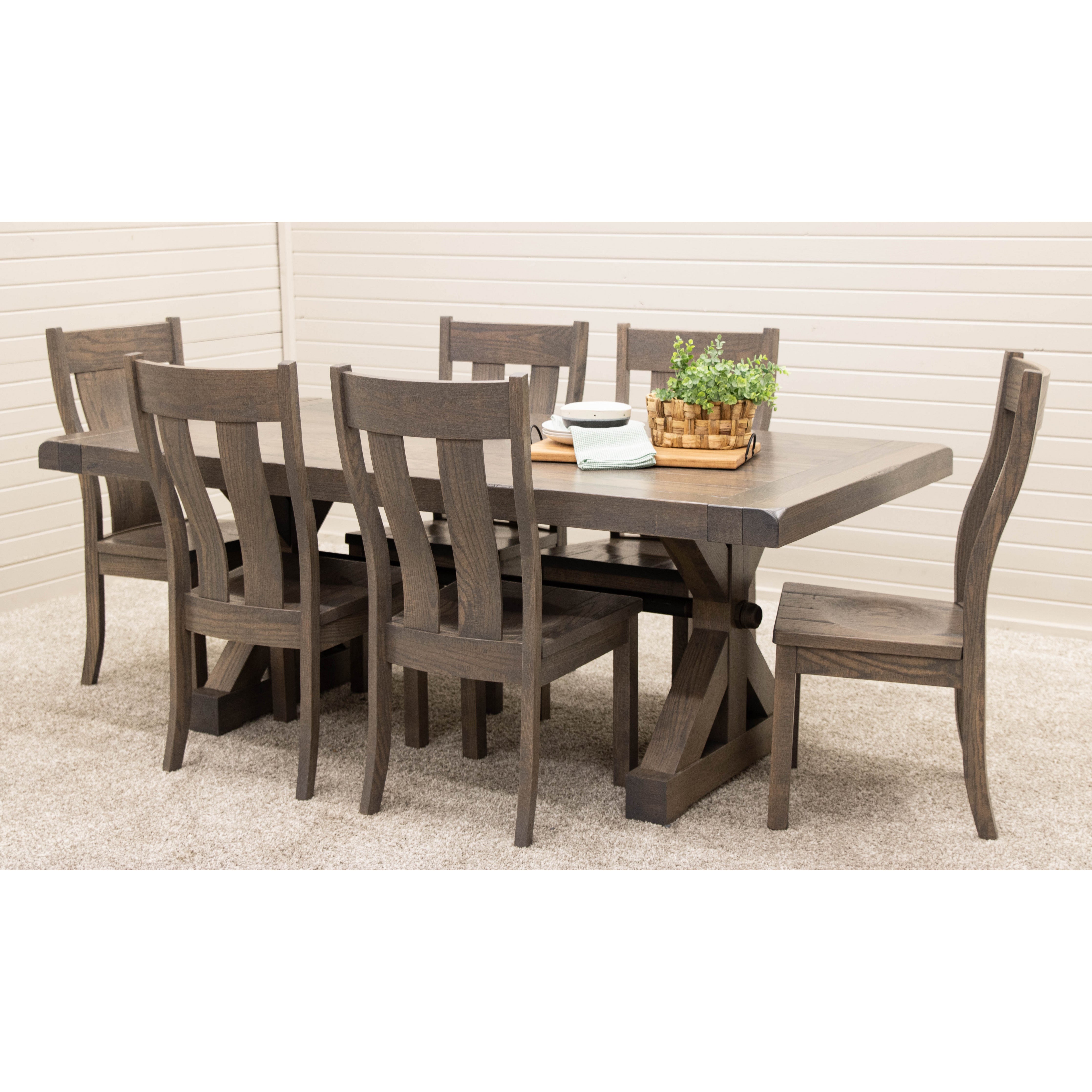 Auburn Extending Dining Table with Built-Down Top