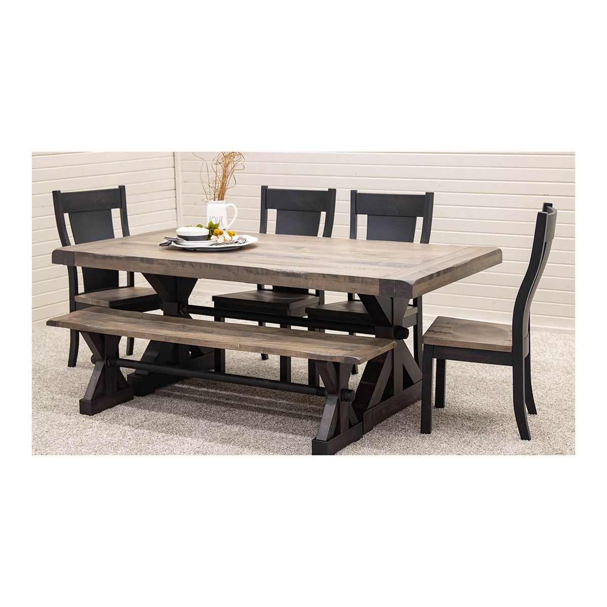 Auburn Extending Dining Table with Built-Down Top