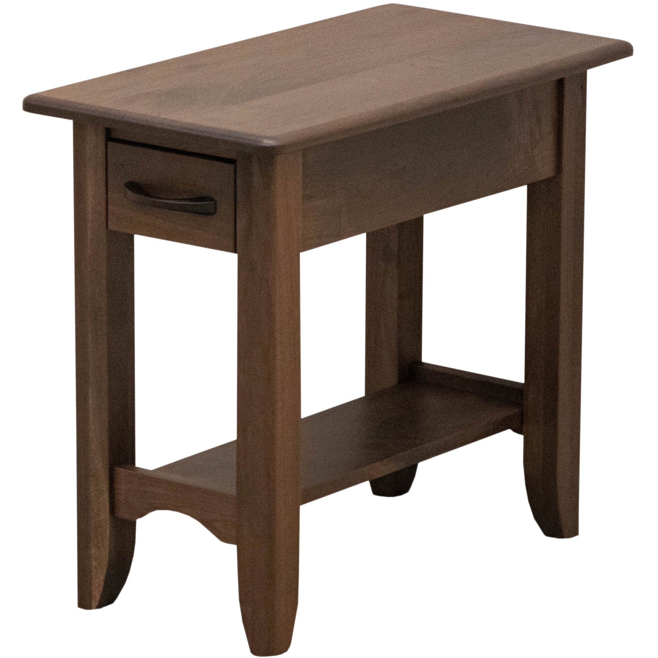 Austin Walnut Wood Small Rectangle Open End Table | CO