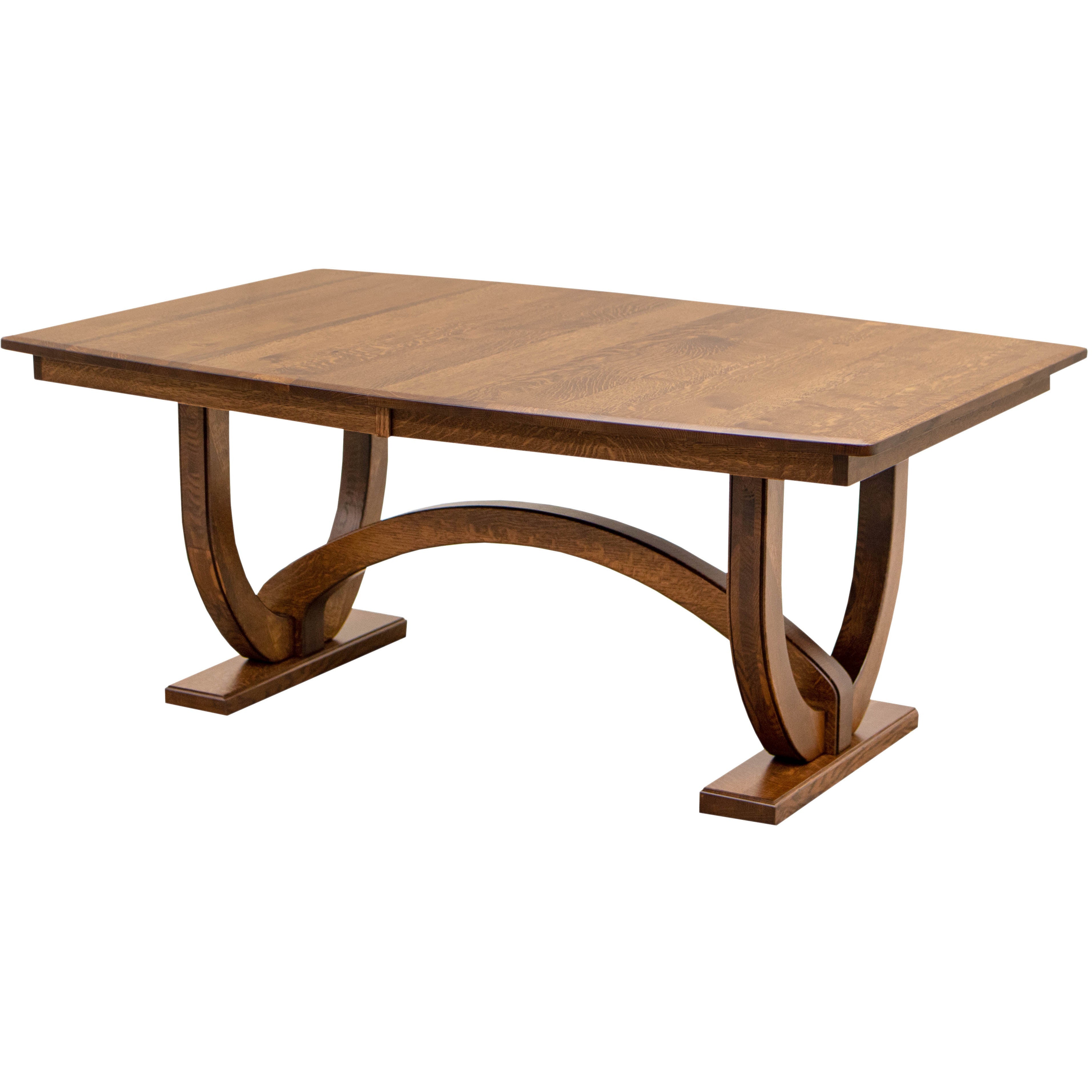 Biltmore Large Quarter Sawn White Oak Wood Extending Amish Dining Table | ASB