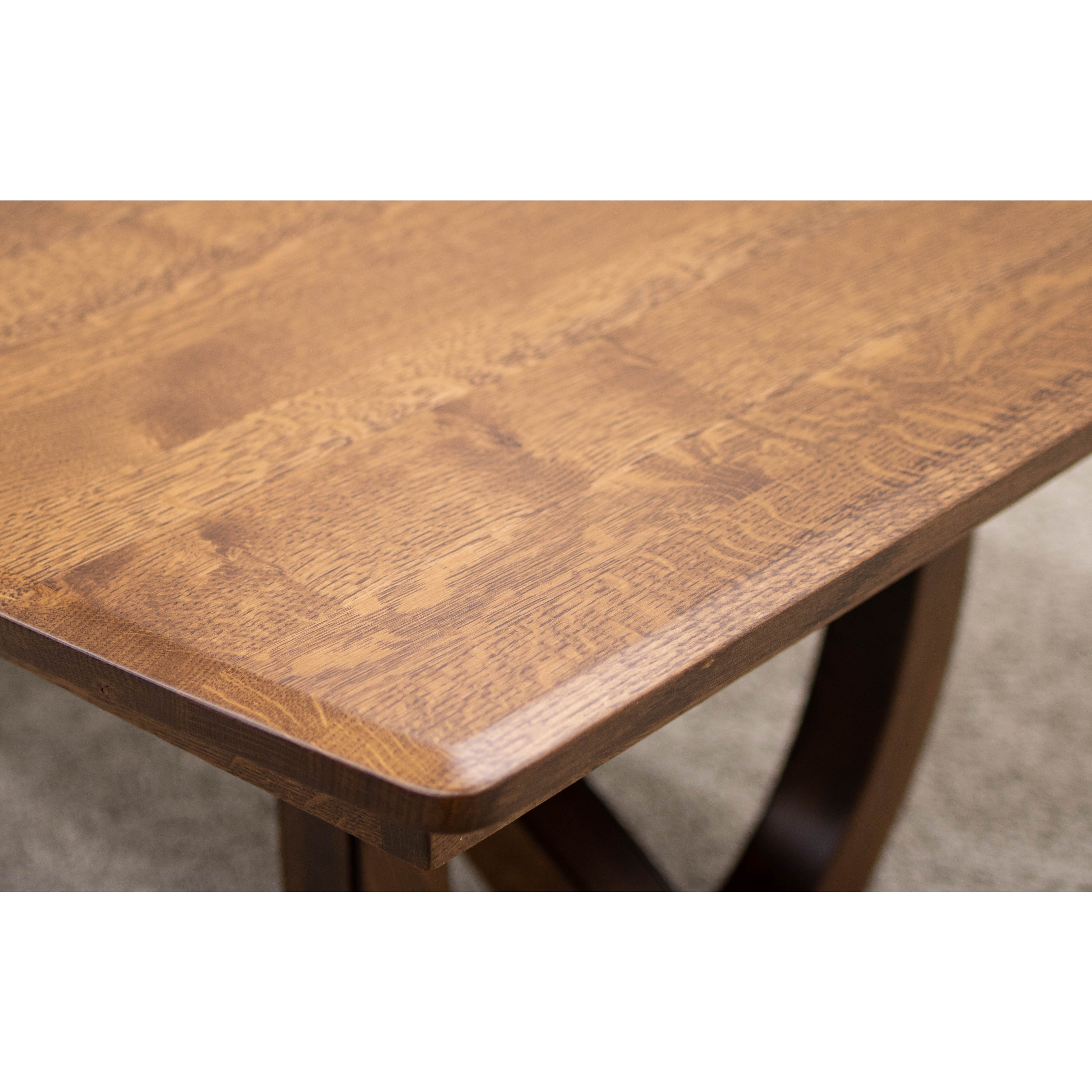 Biltmore Large Quarter Sawn White Oak Wood Extending Amish Dining Table | ASB