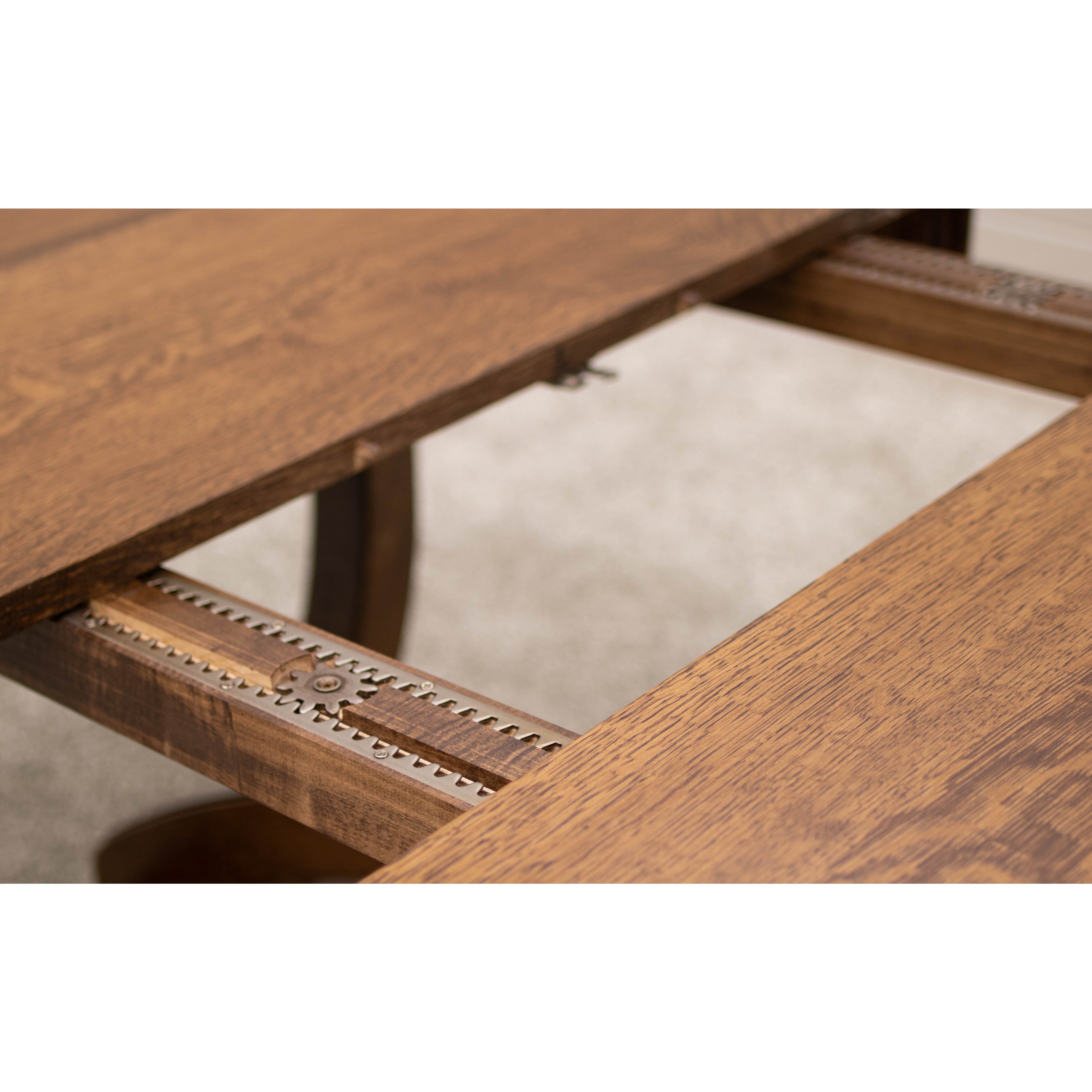 Biltmore Large Quarter Sawn White Oak Wood Extending Amish Dining Table | ASB