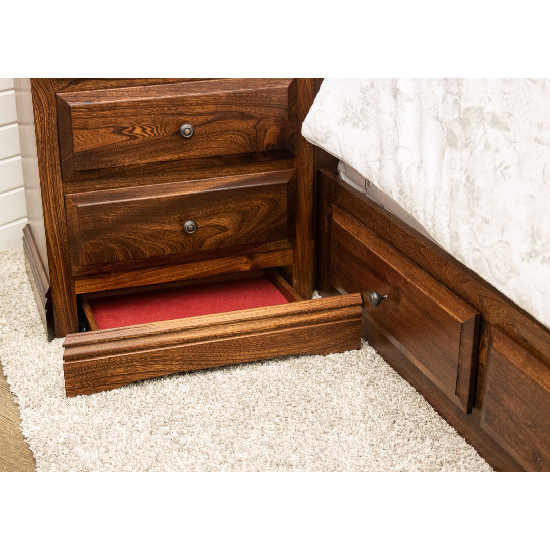 Bookcase Unit Bed in Elm Wood | MC