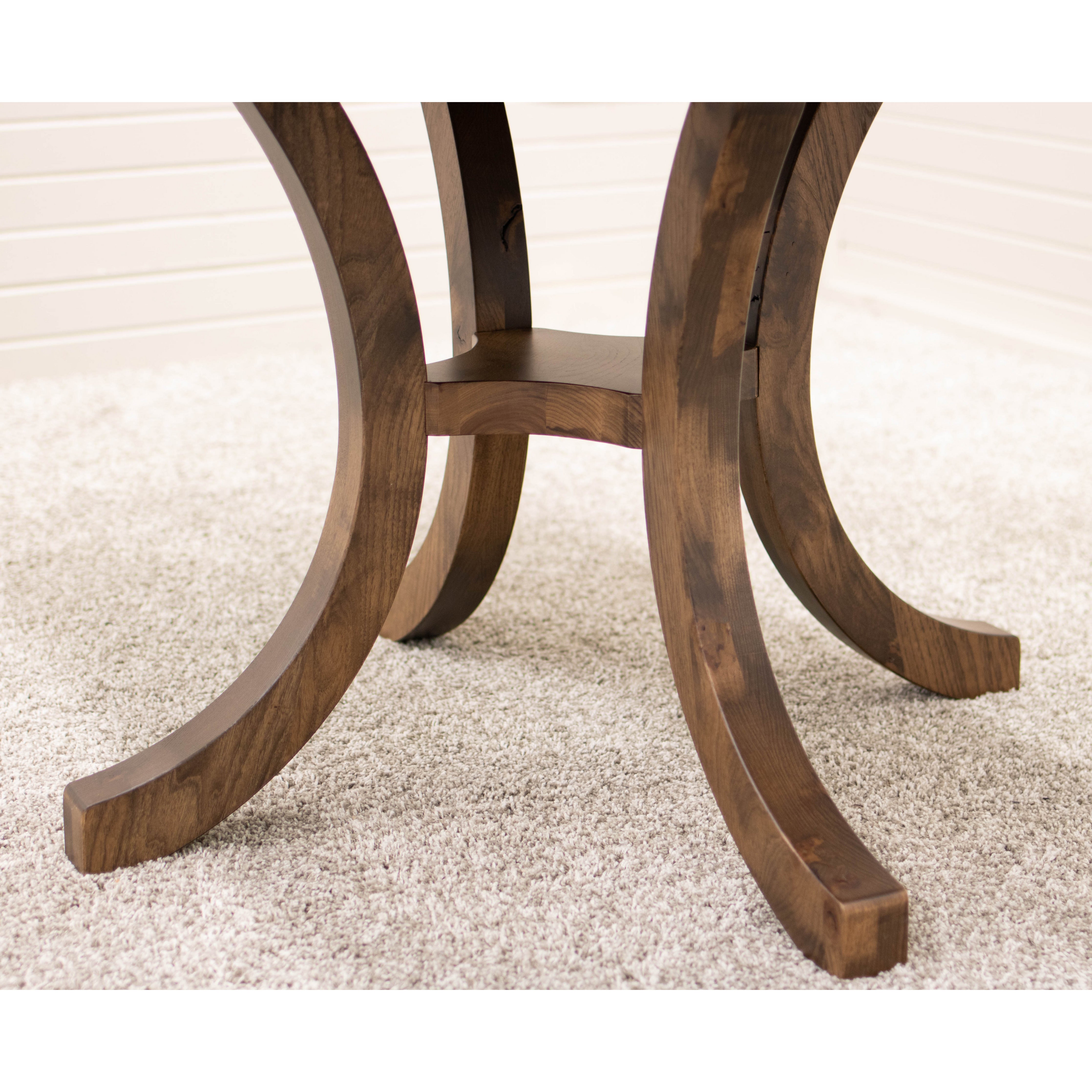 Carlisle Amish Hickory Extendable Dining Table Set for 4-6