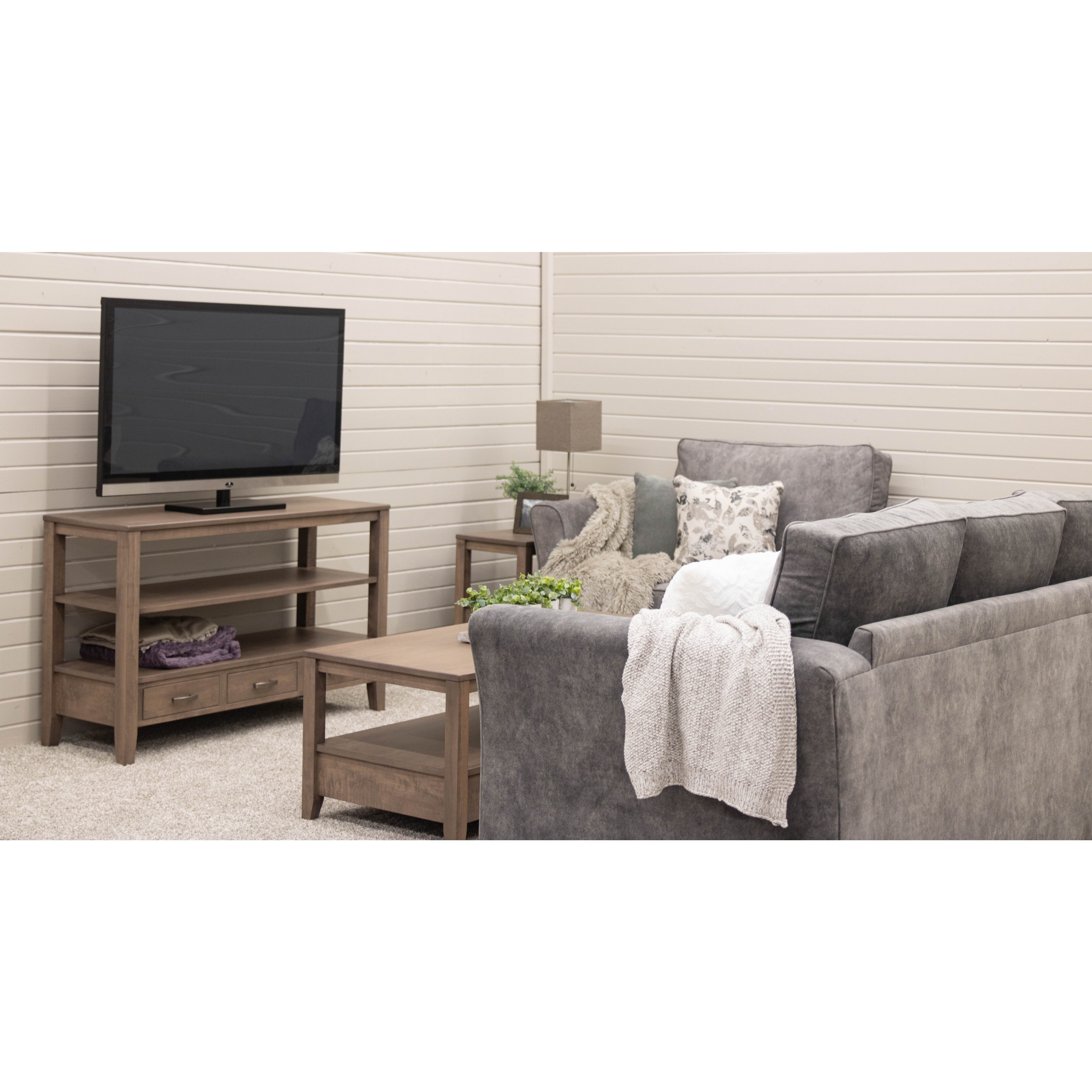 Century Maple Wood Open Sofa Table | DB