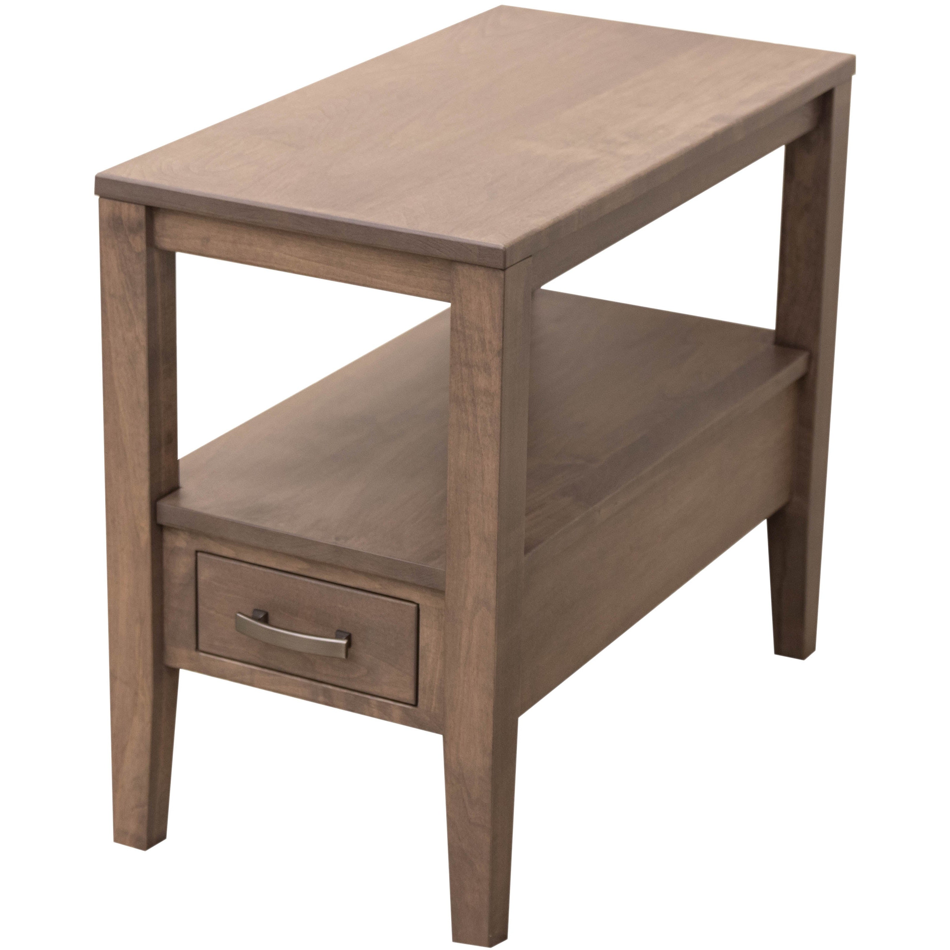 Century Maple Wood Small Rectangle Open End Table | DB