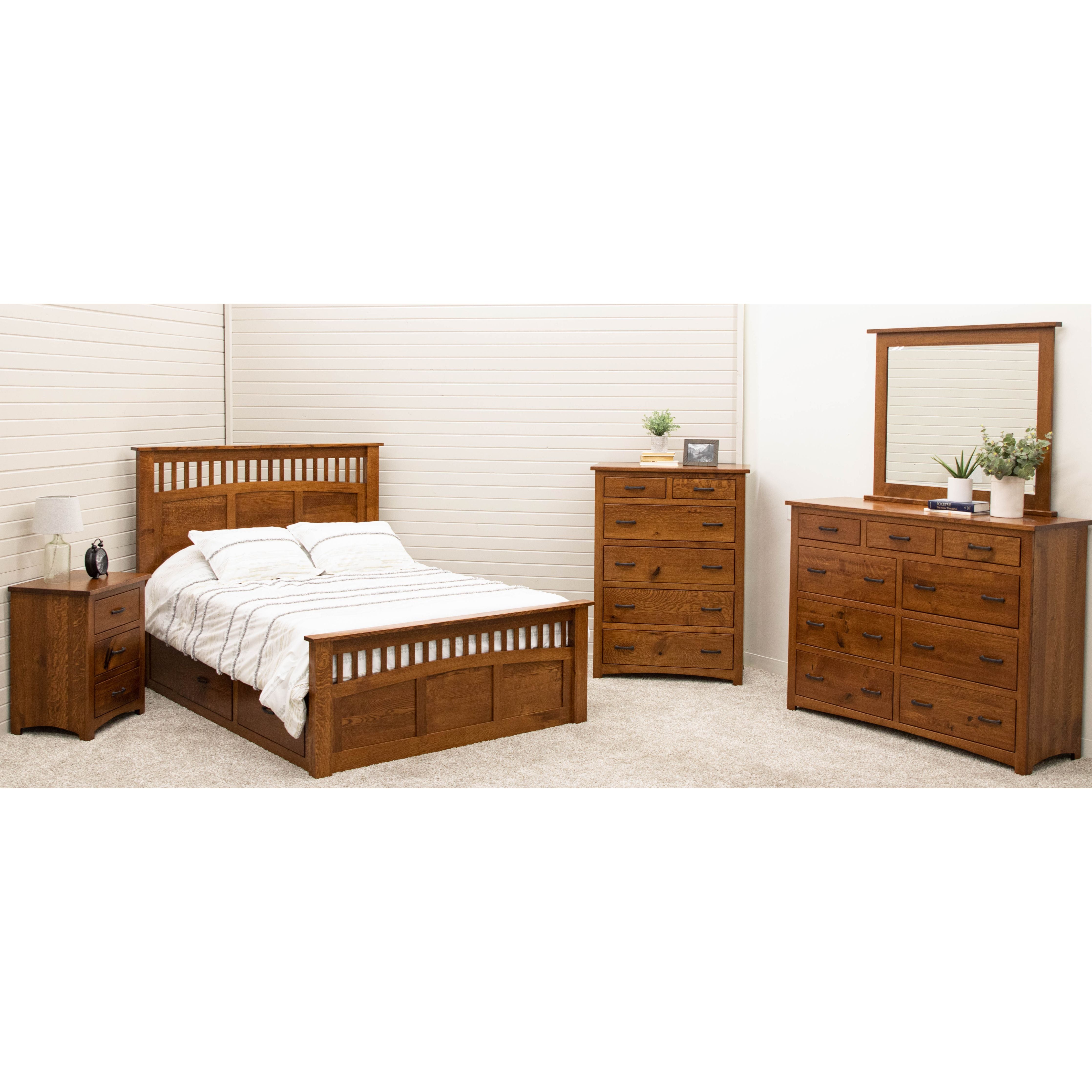 Craftsman Mission 3-Drawer Nightstand