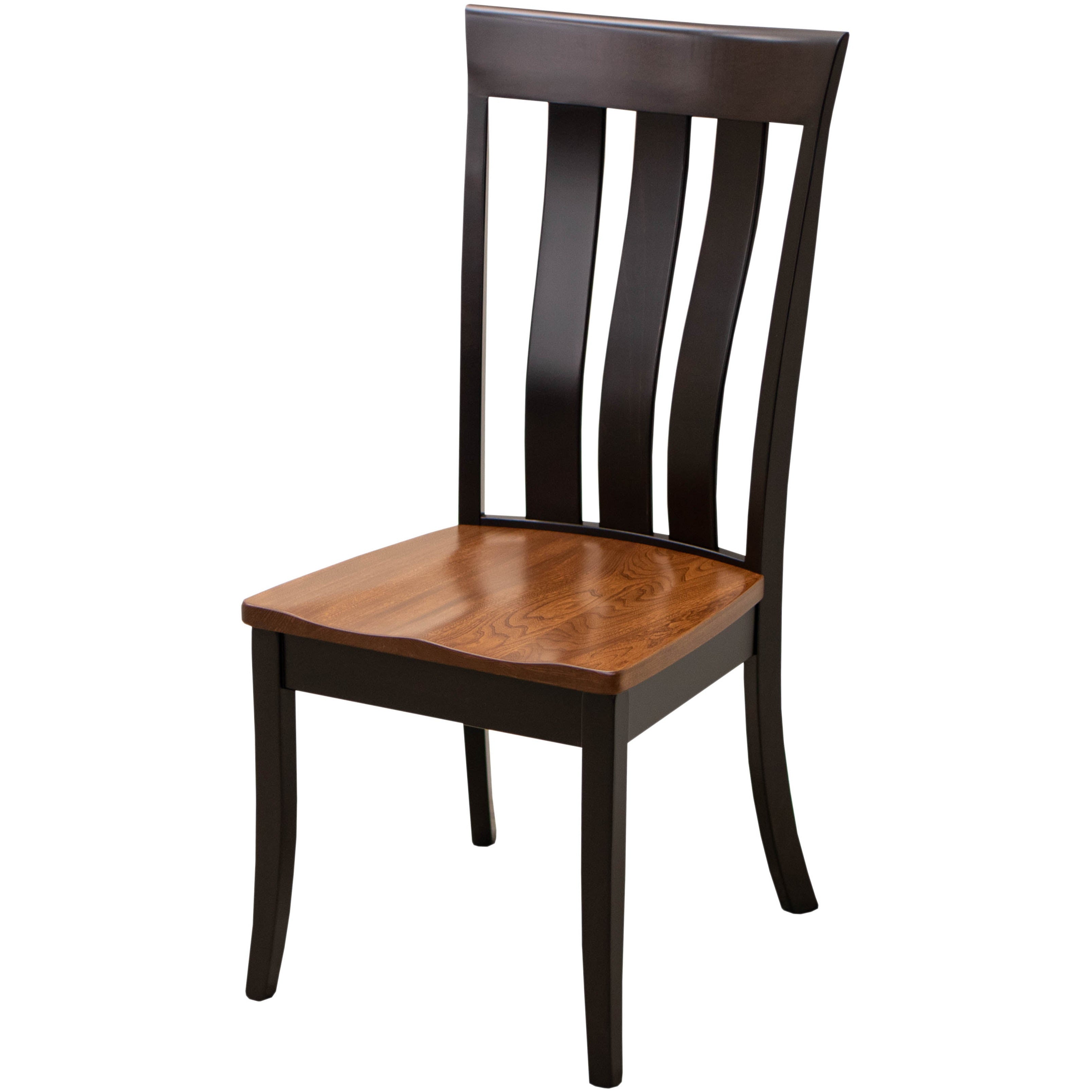 Curlew Black & Wood Amish Side Dining Chair | M-EB&E-MC