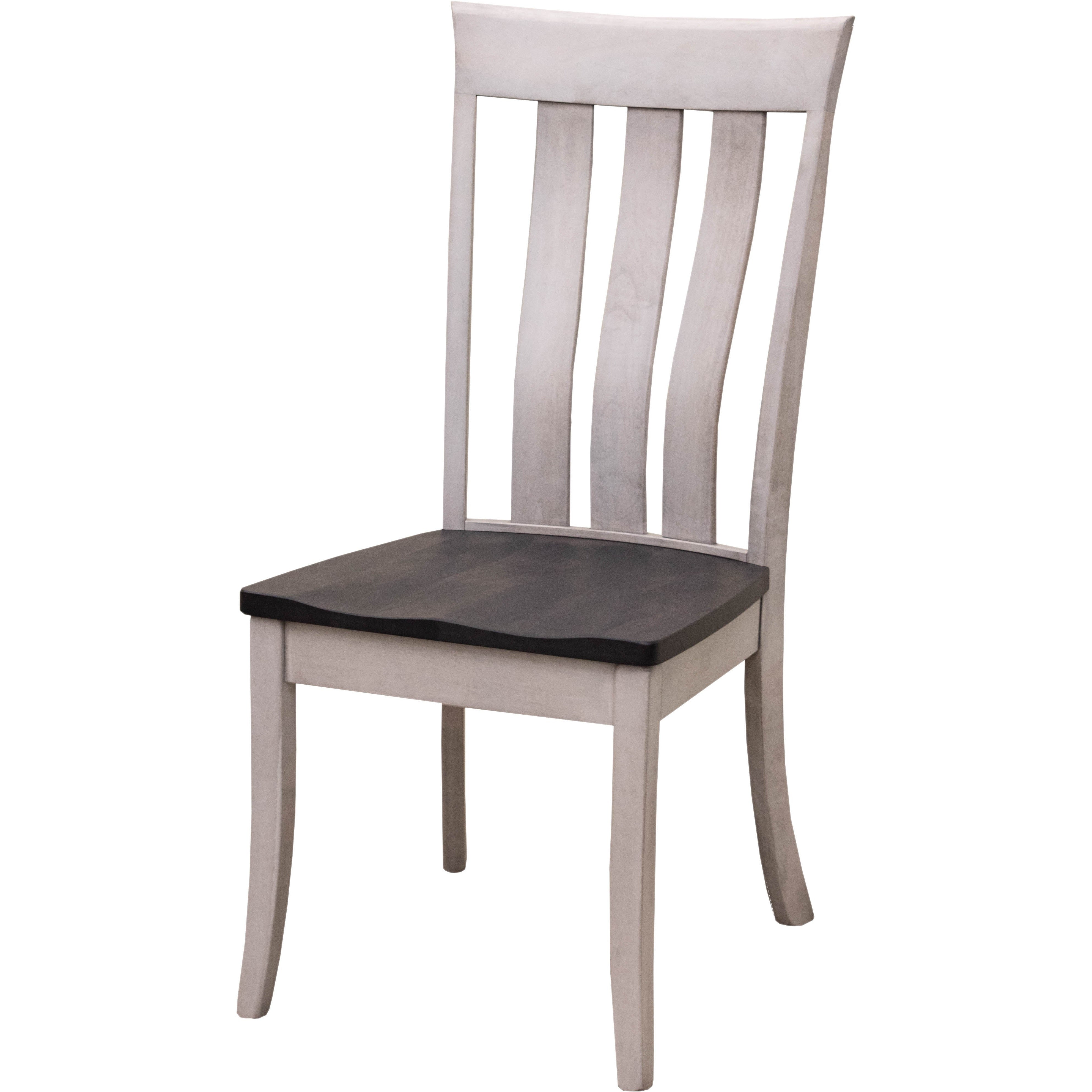 Curlew White & Wood Amish Side Dining Chair | M-AV&GS