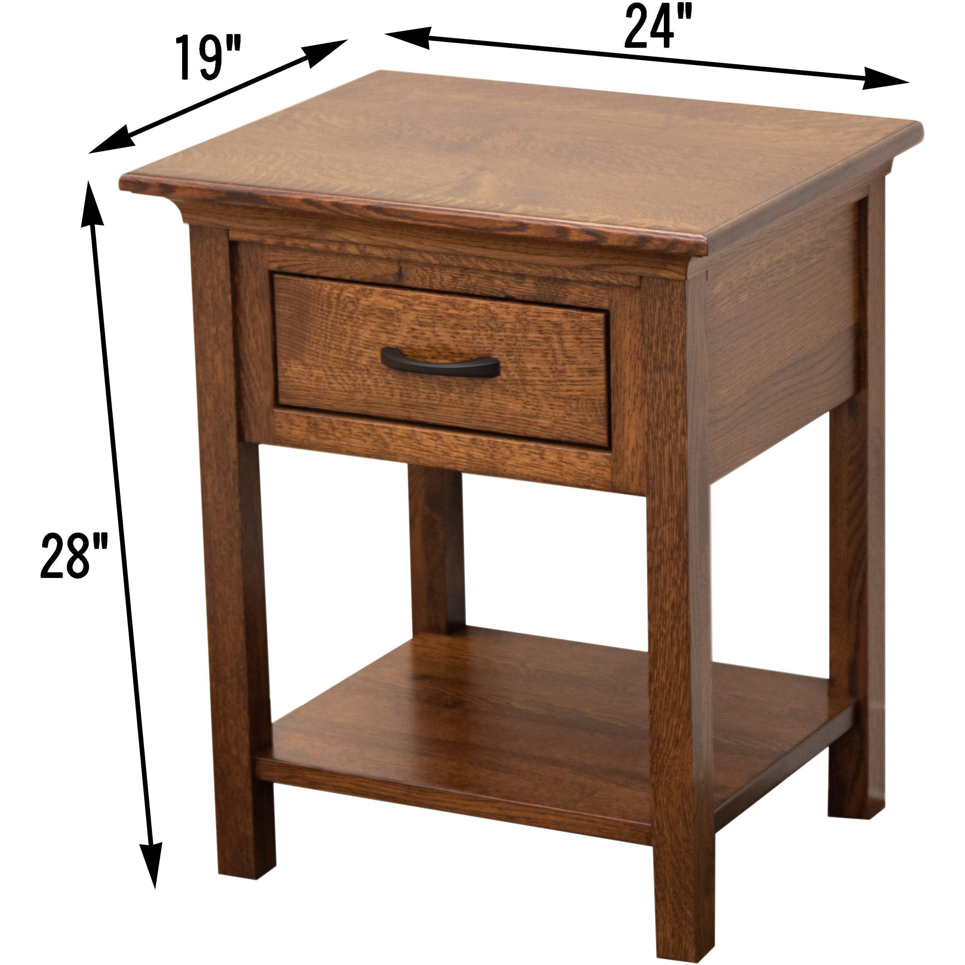 DCF Mission 1-Drawer, Open Nightstand