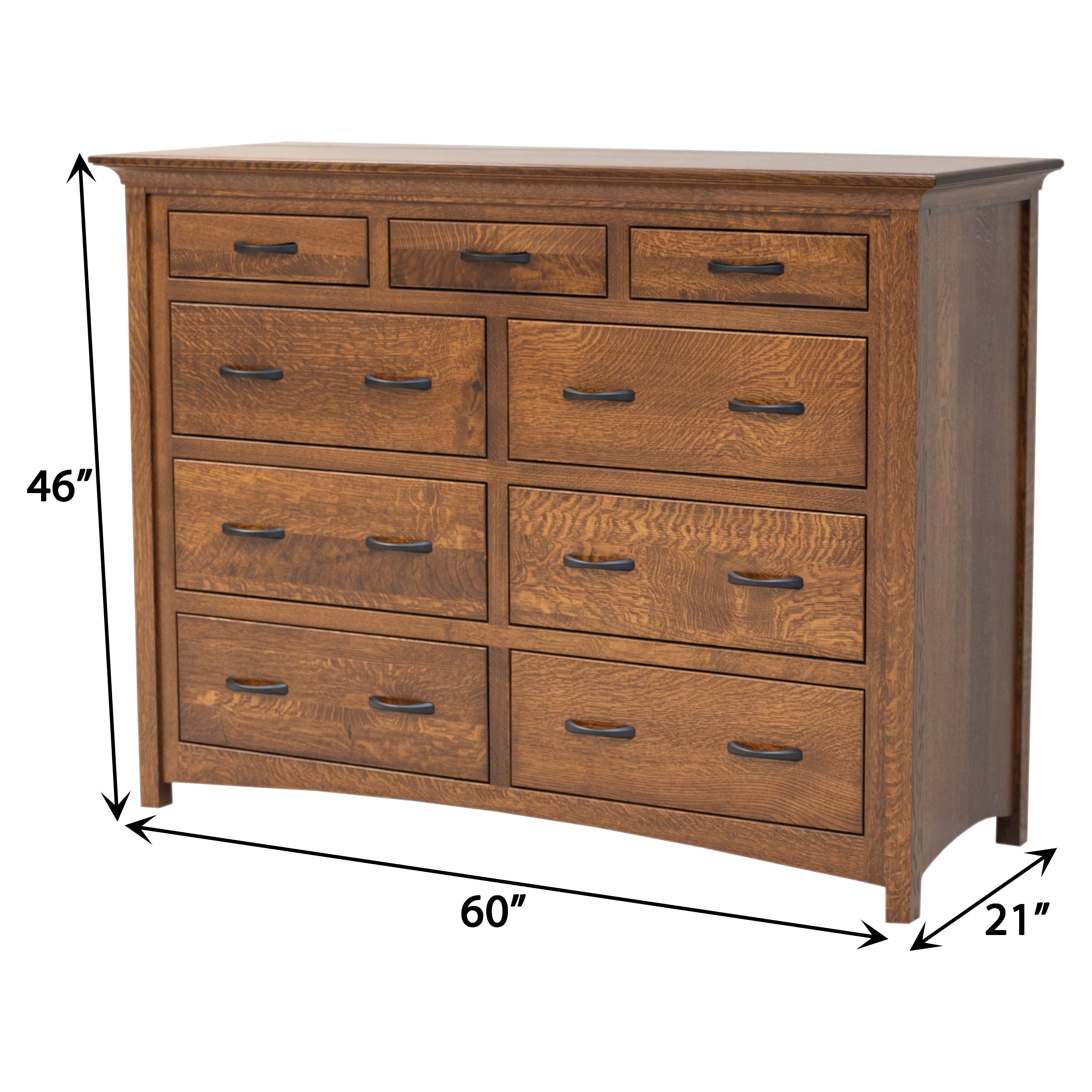 DCF Mission 9-Drawer Tall Dresser