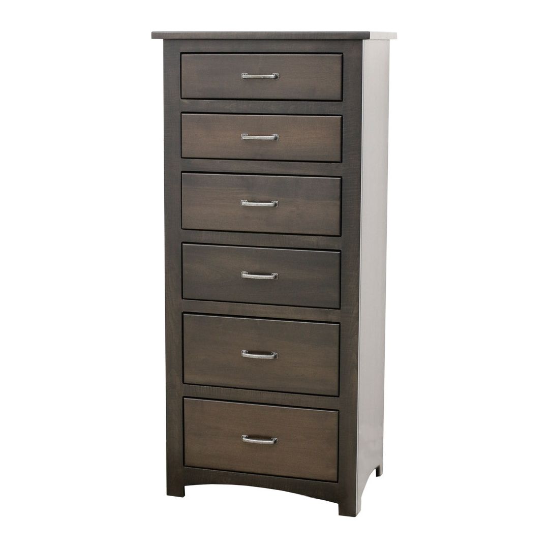 Weston 6-Drawer Lingerie Dresser, Maple/Dark Knight