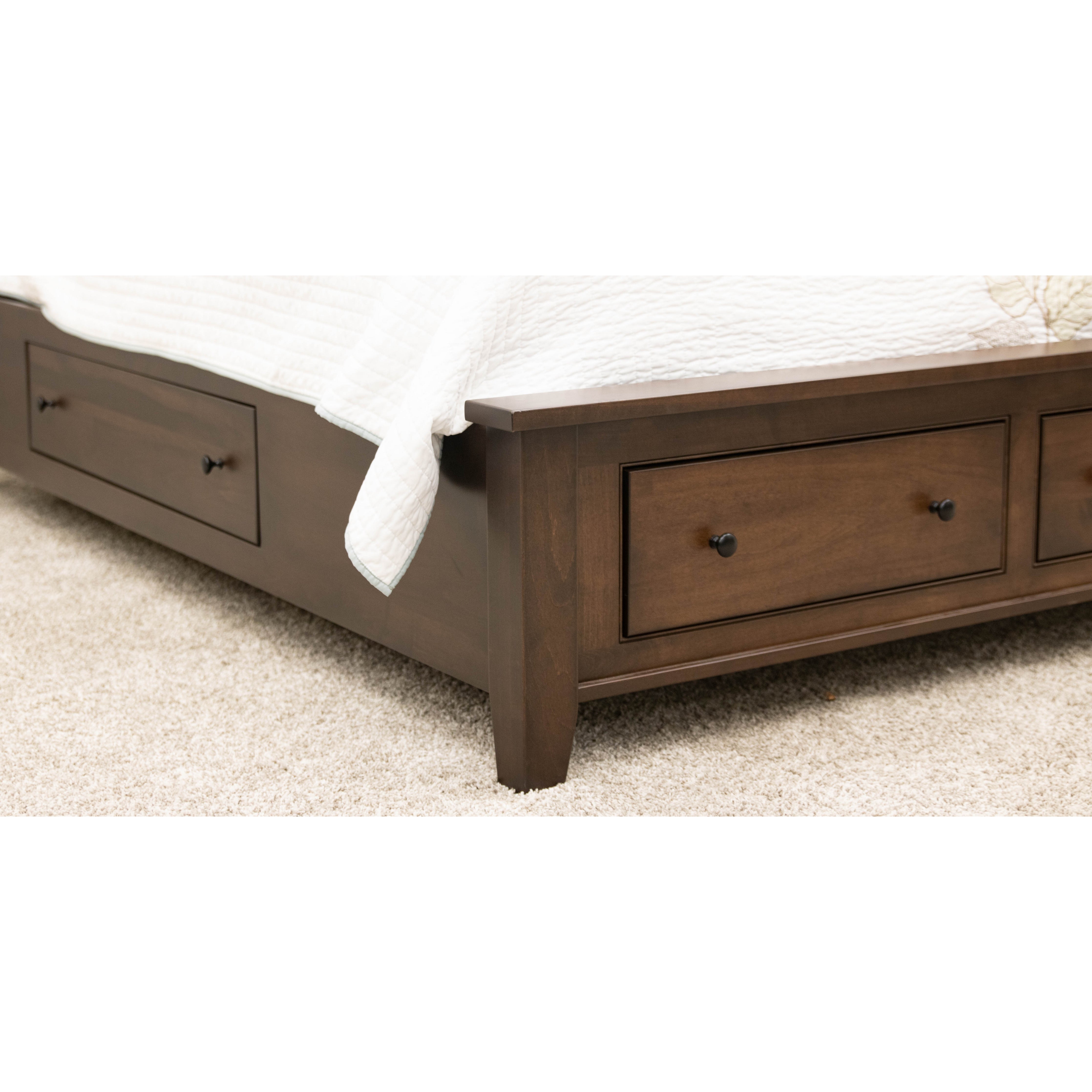 Denali Avondale Sleigh Storage Platform Bed