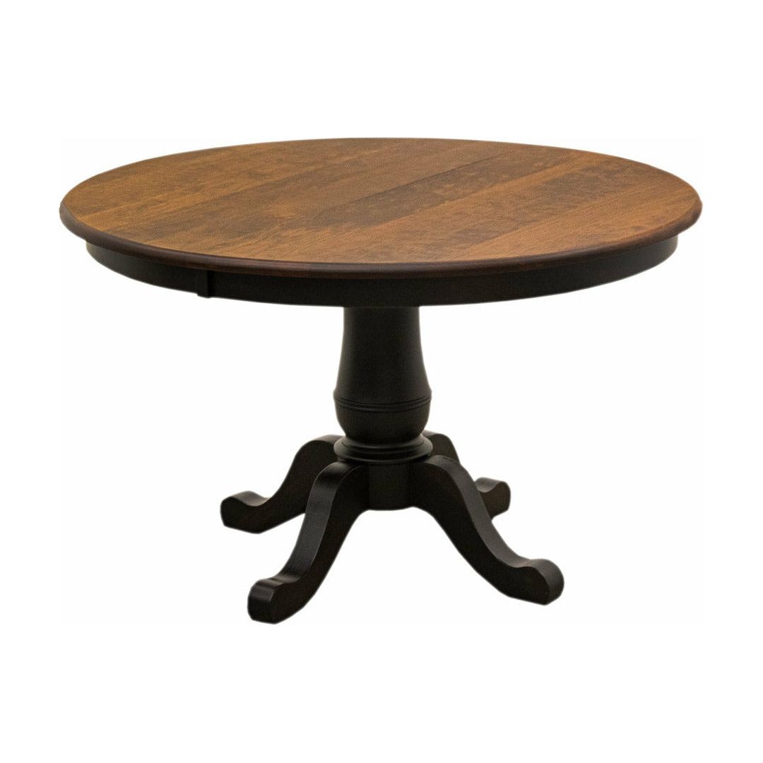 Ellington Round Black & Cherry Extending Dining Table | M-EB&C-GB