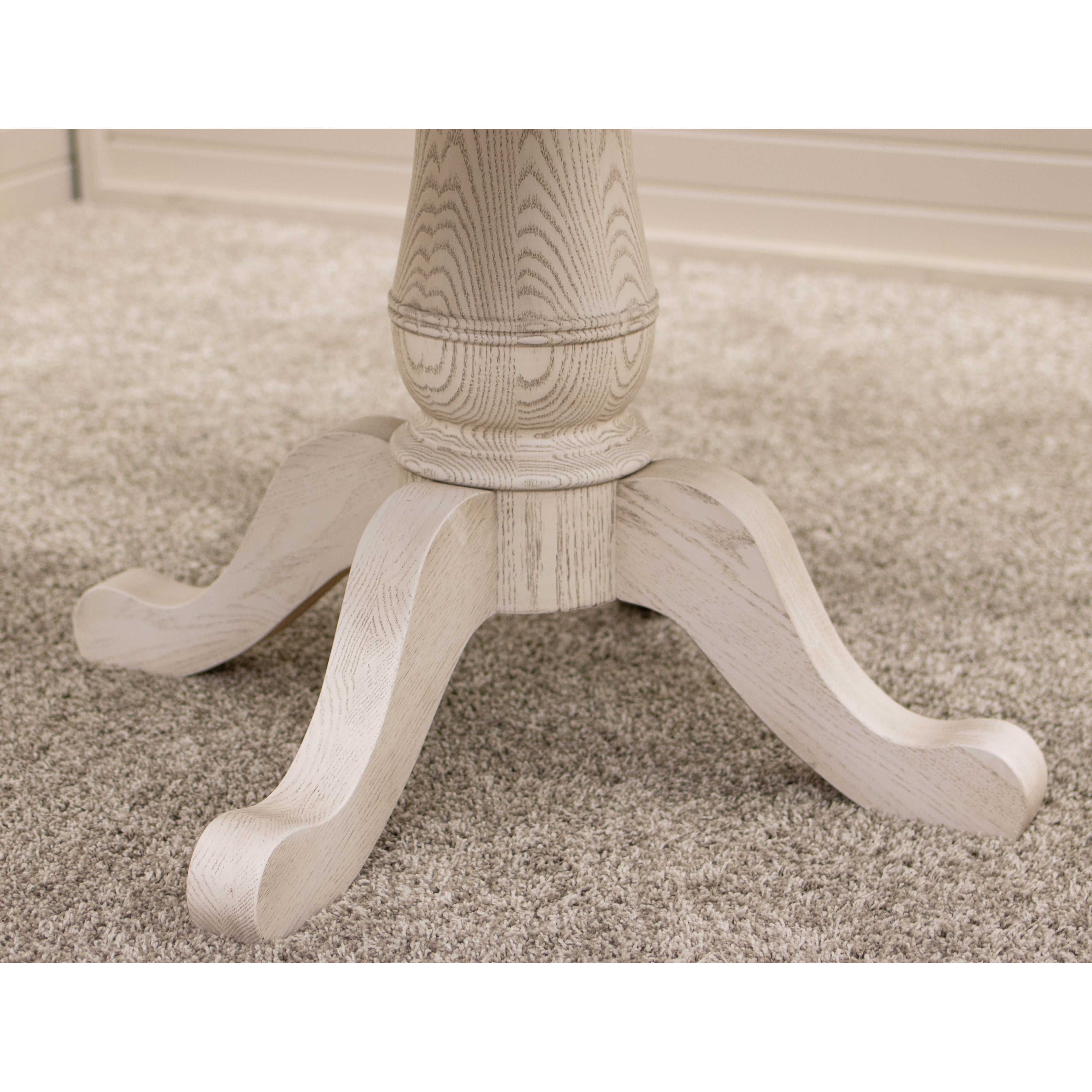 Ellington Round White & Oak Extending Dining Table | O-CS&RWO-CO