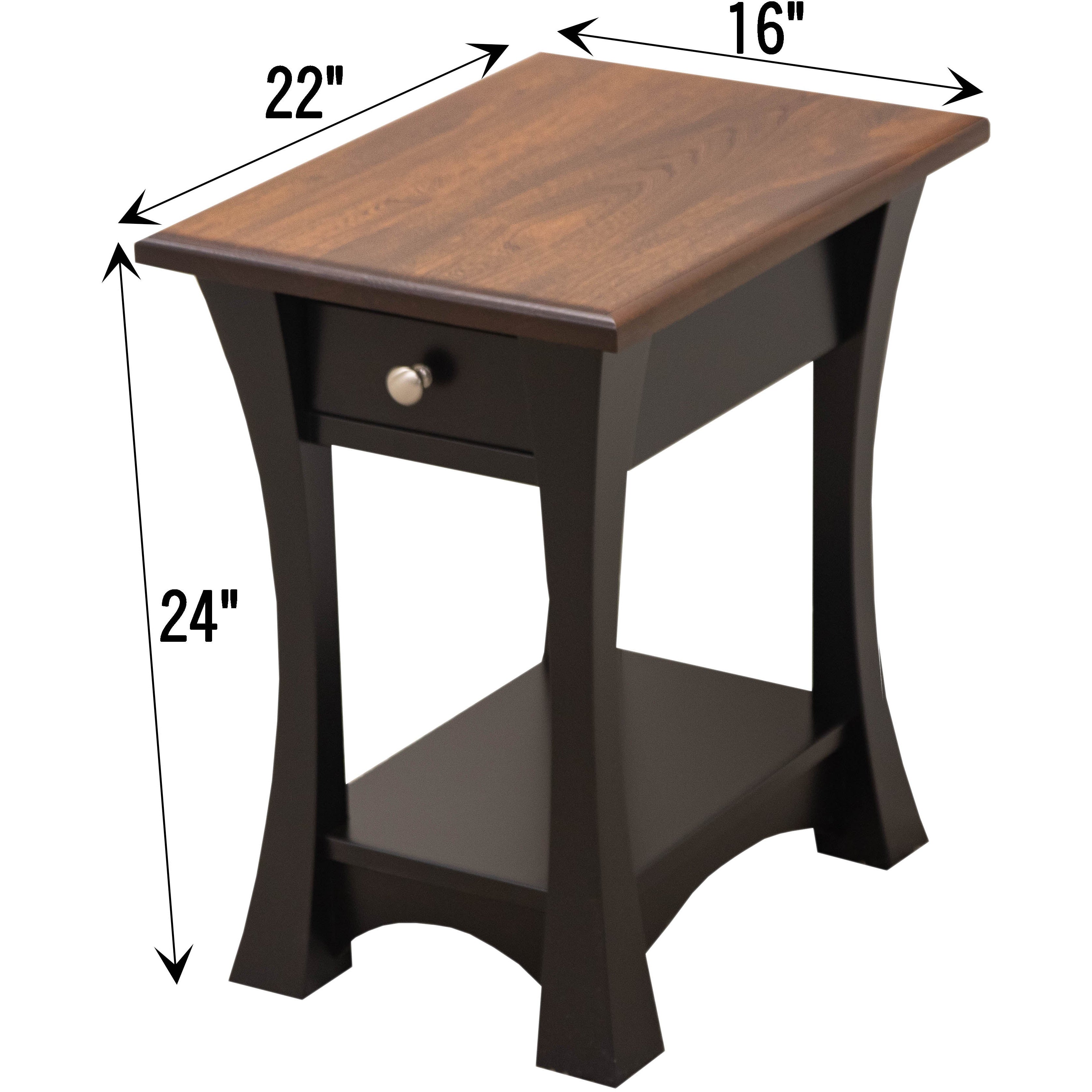 Brooklyn Small Rectangle Open End Table