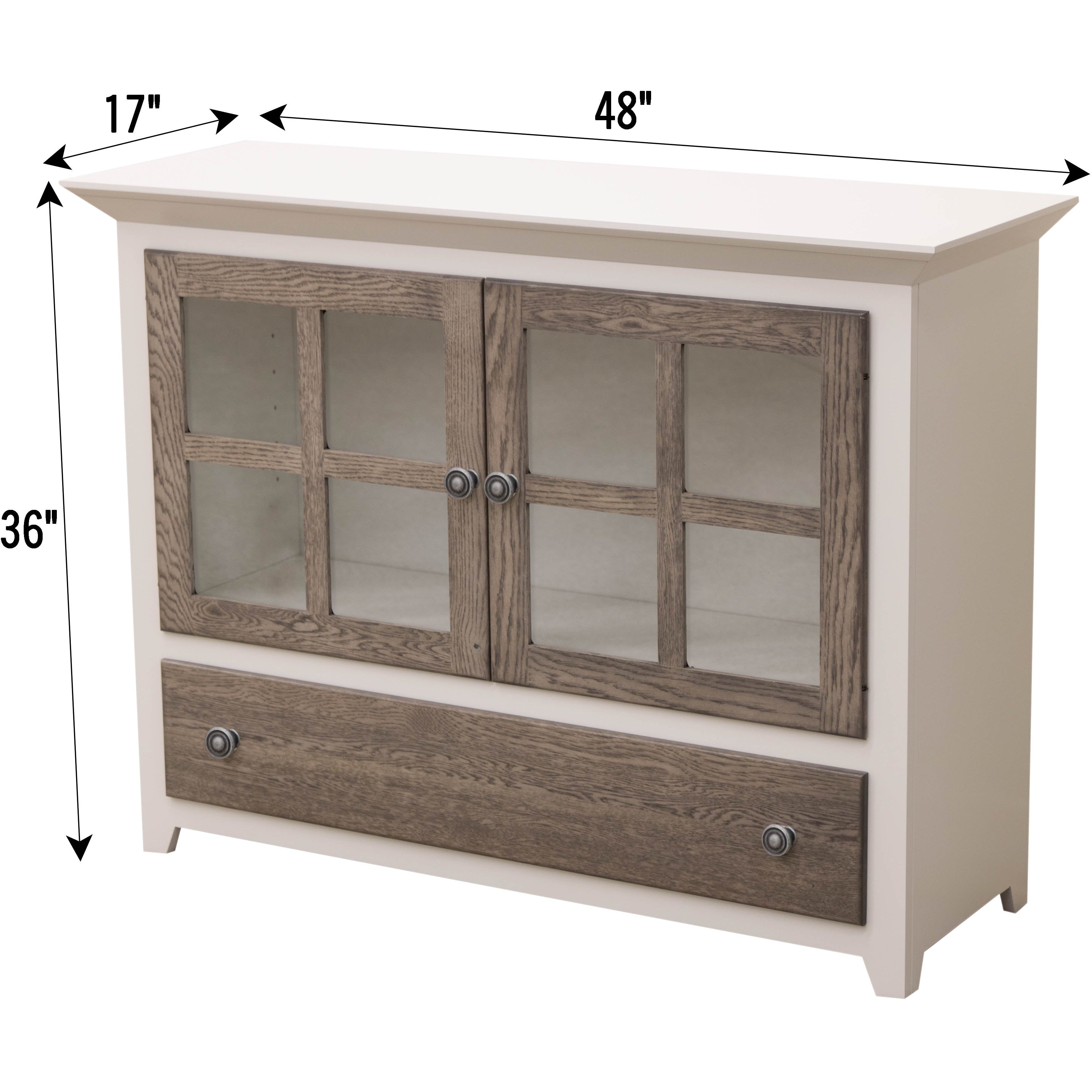 Half Mission Grid Cabinet