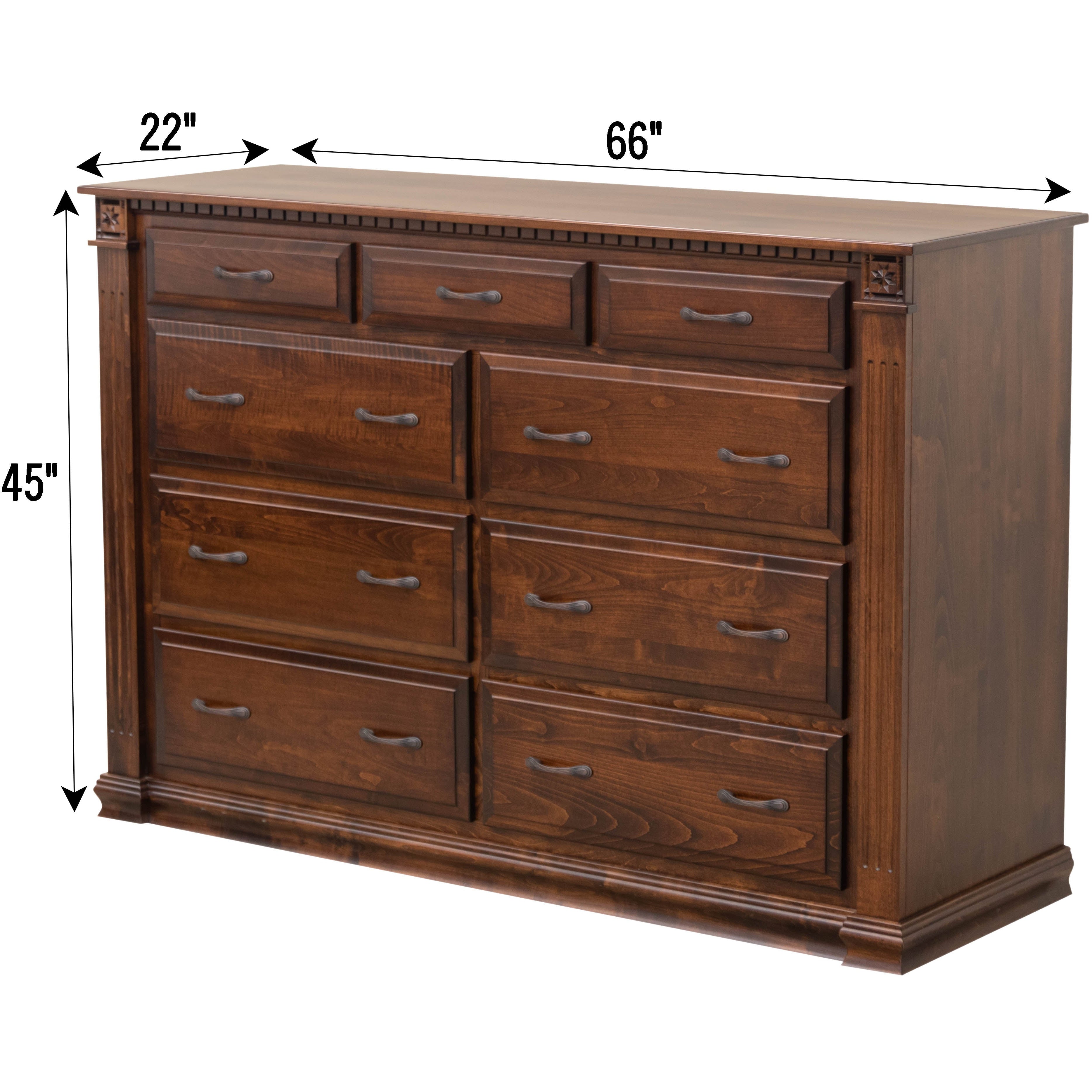 Heirloom 9-Drawer Tall Dresser