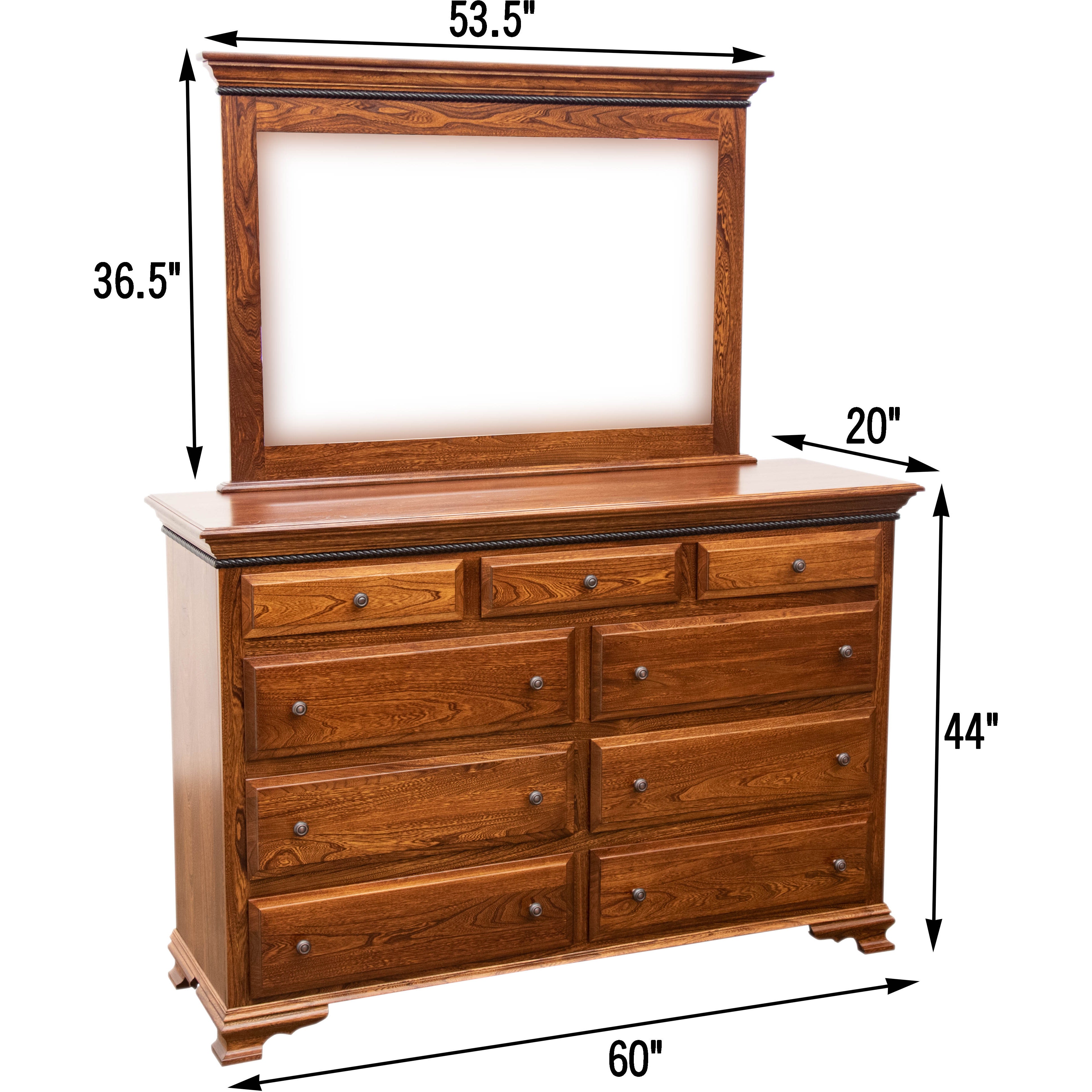 Heritage 9-Drawer Tall Dresser