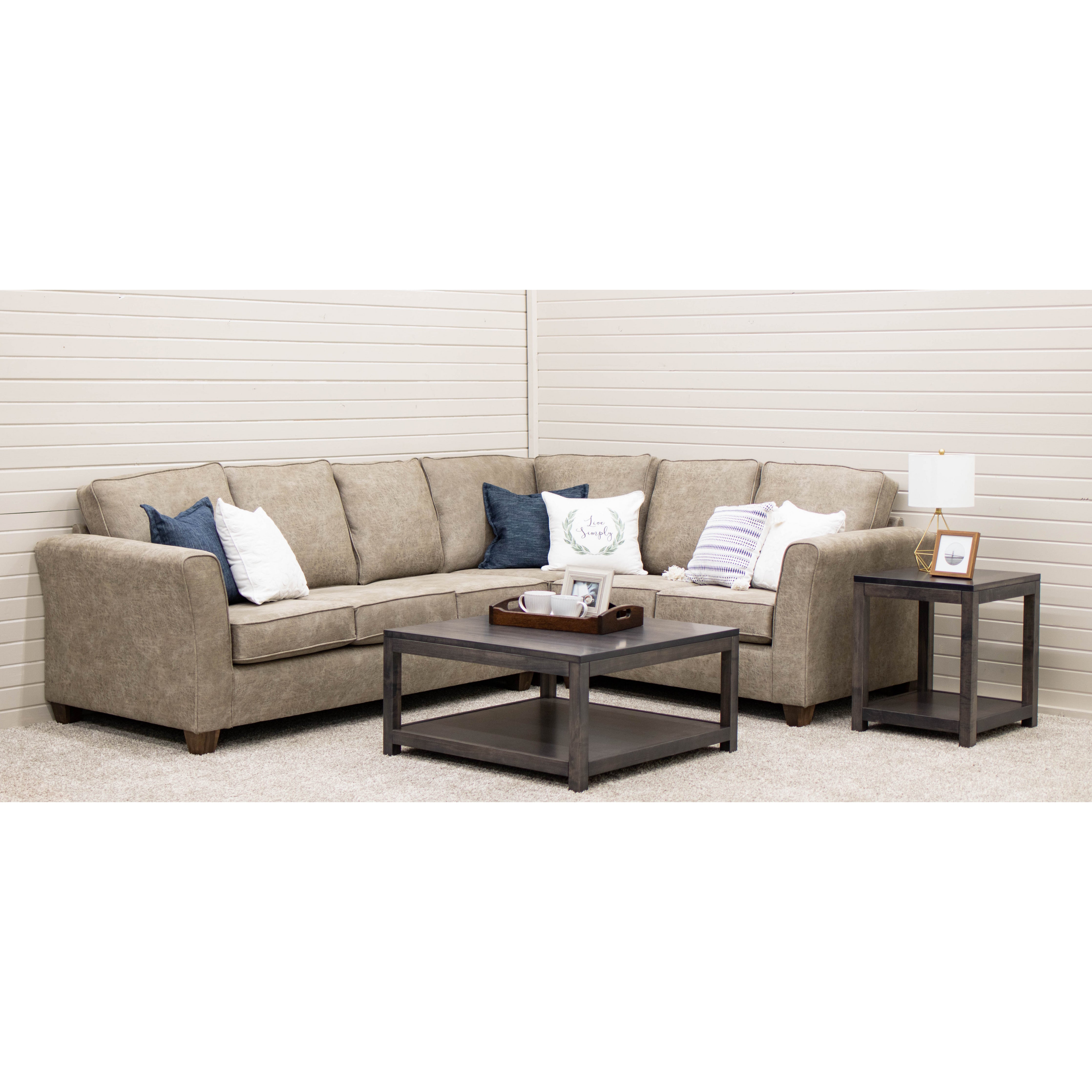 Westbrook Maple Wood Large Square Open End Table | SB