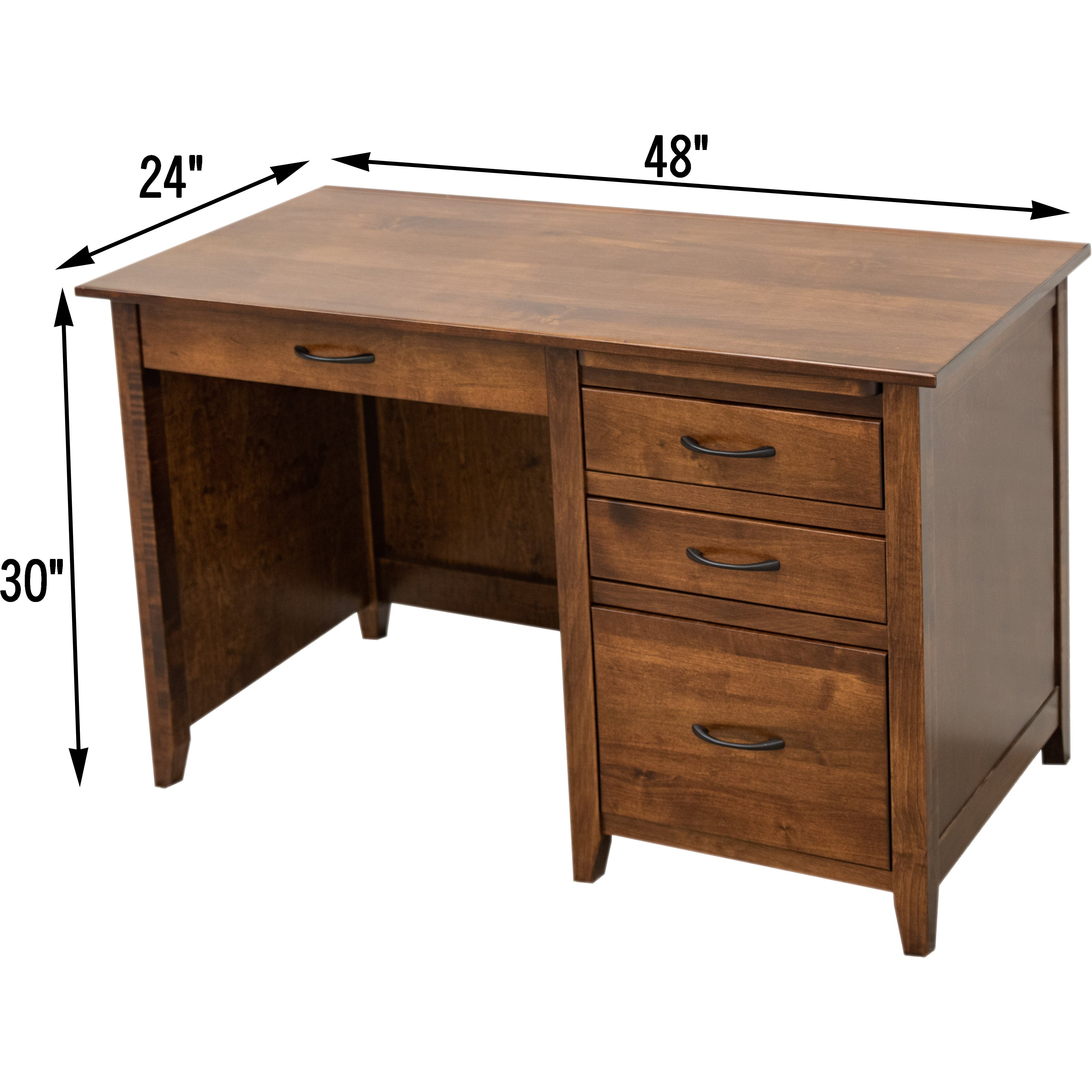 Manhattan Small Maple Wood Desk | ASB