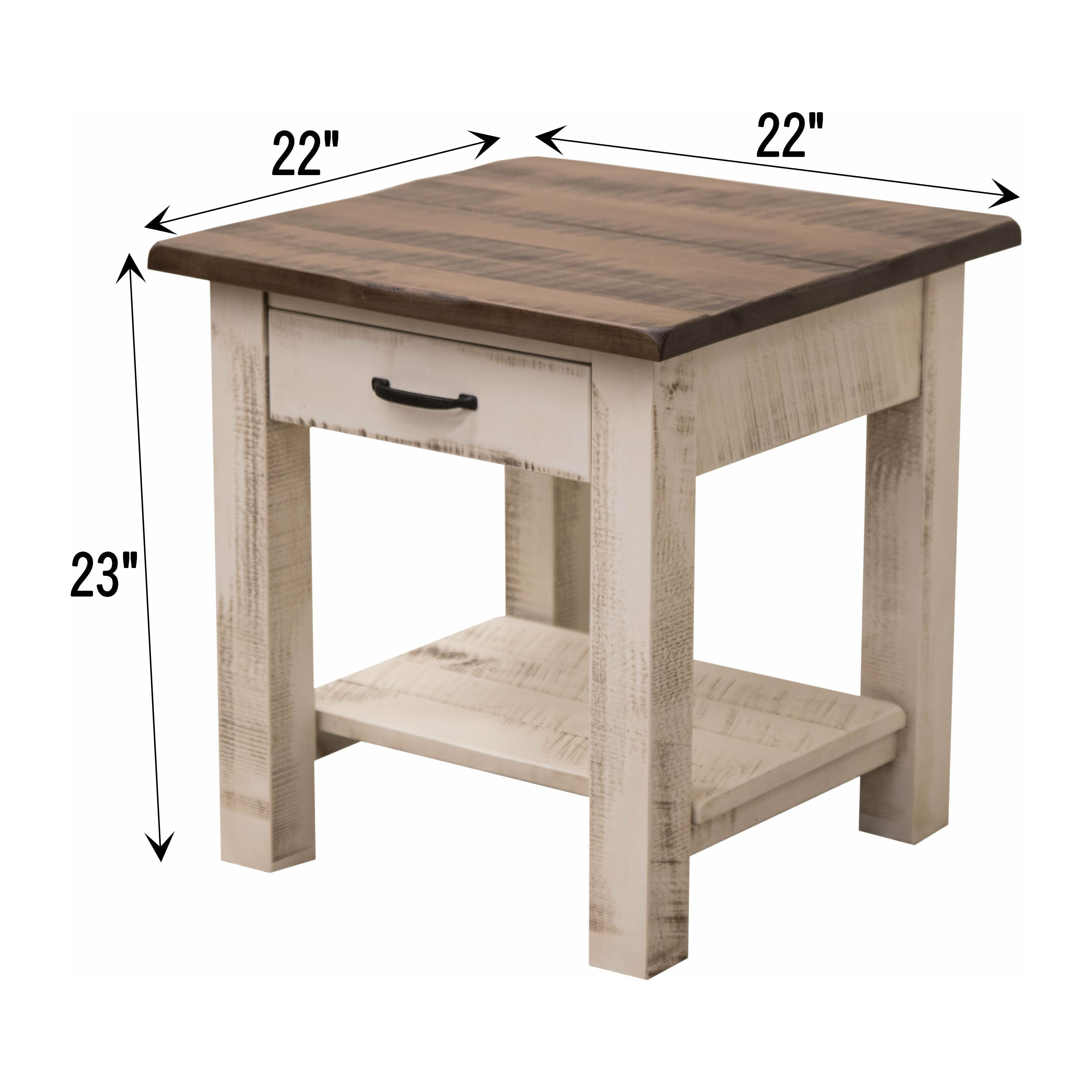 Milltown Large Open End Table