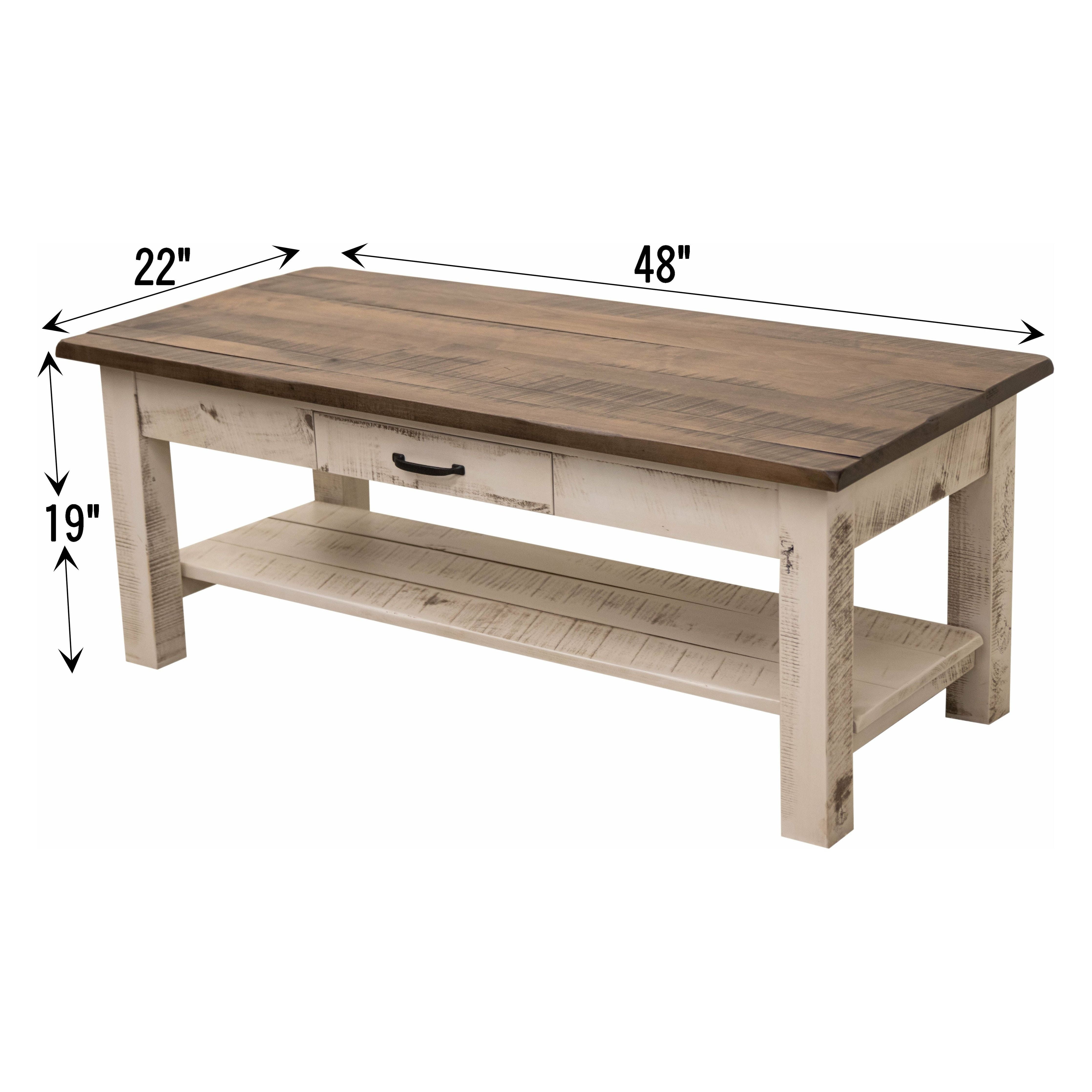 Milltown Rectangle Open Coffee Table