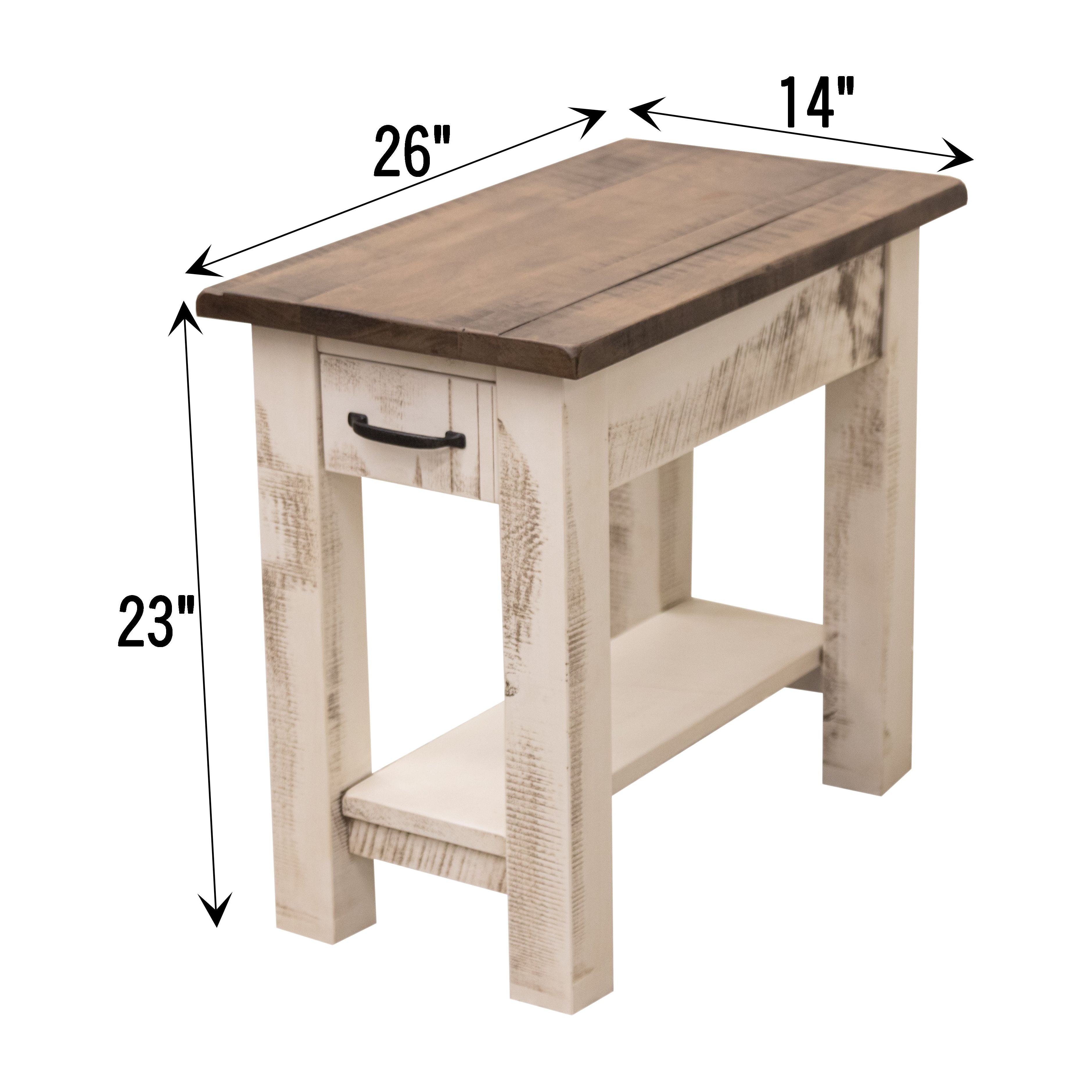 Milltown Small Rectangle Open End Table