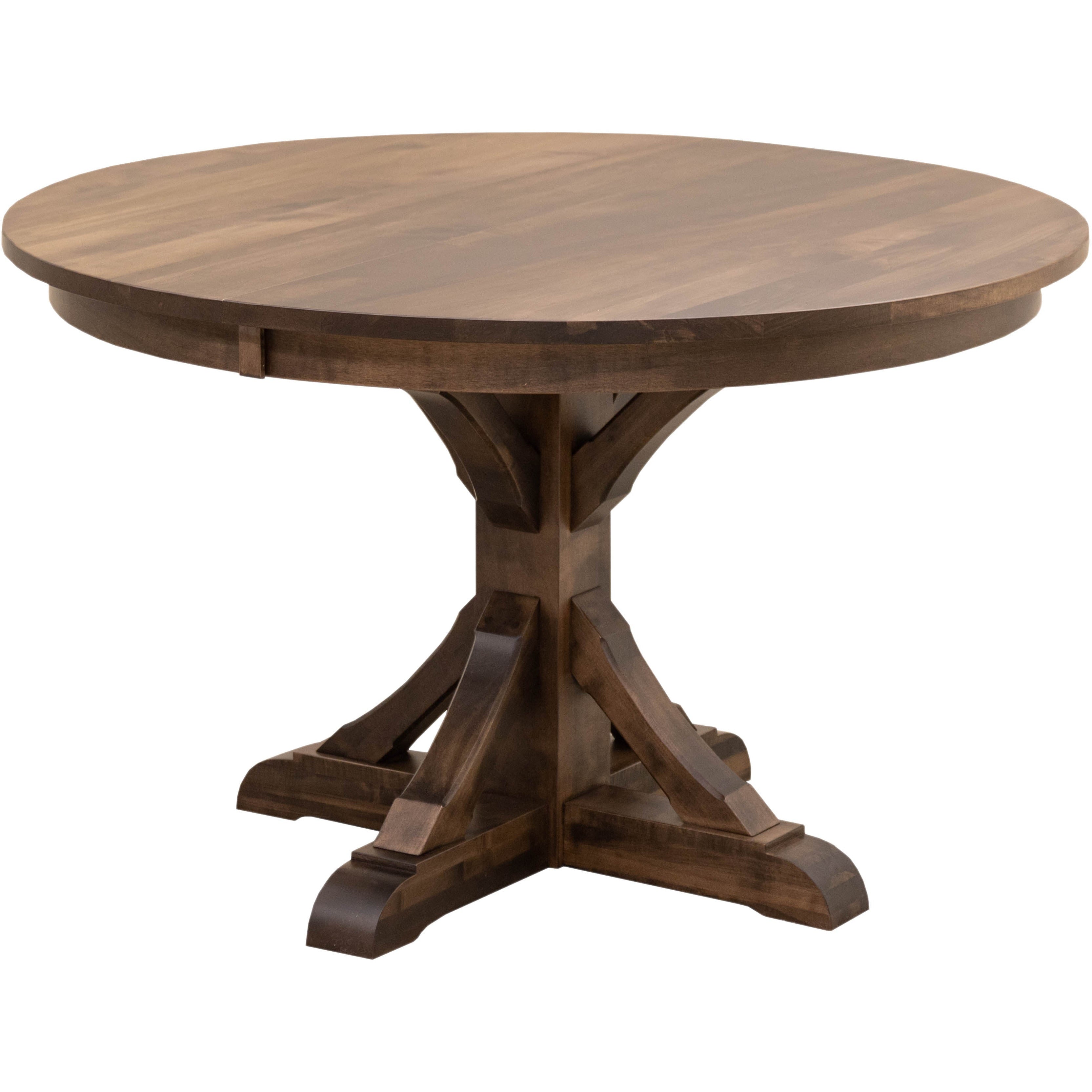 Newport Round Maple Wood Extending Dining Table | CO