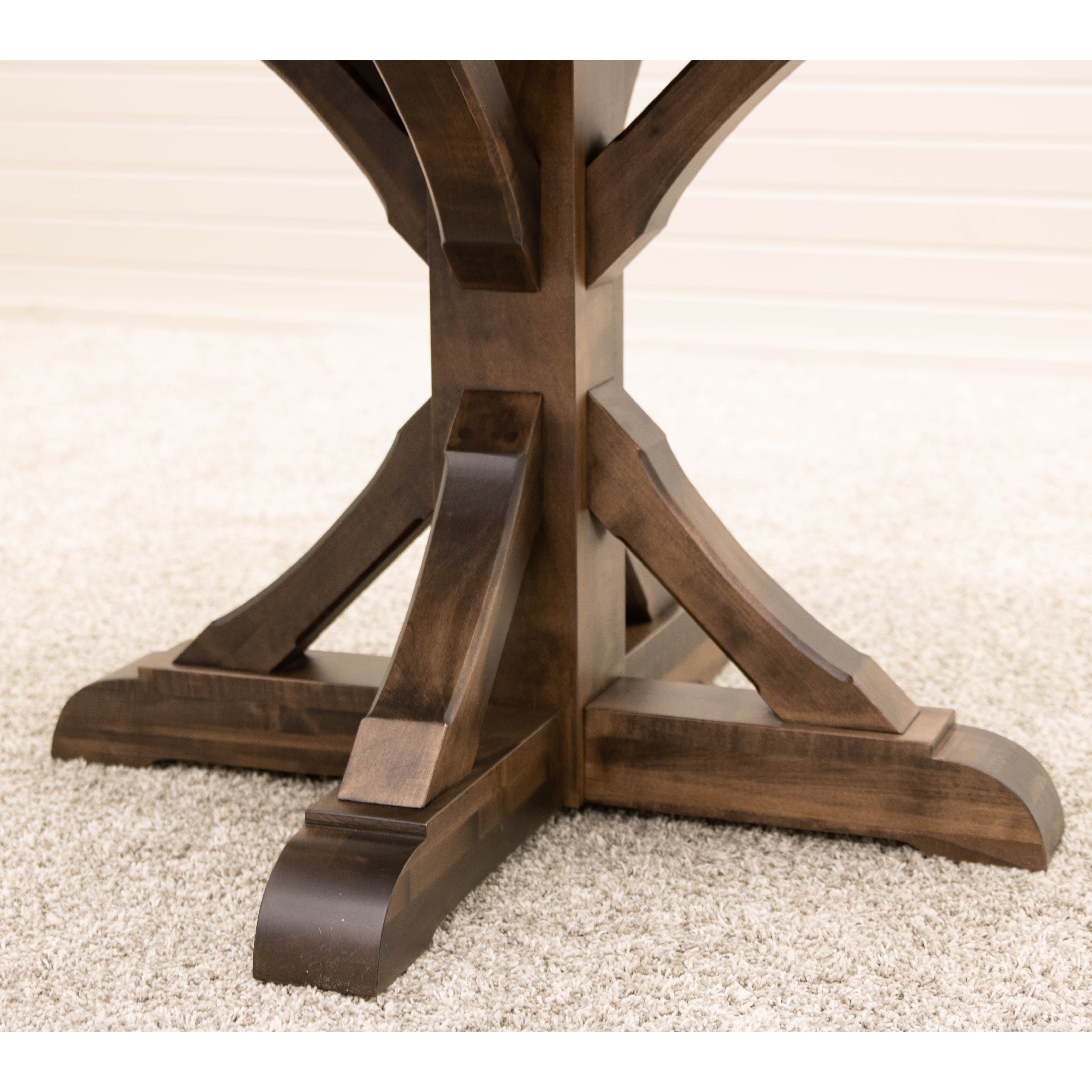 Newport Round Maple Wood Extending Dining Table | CO